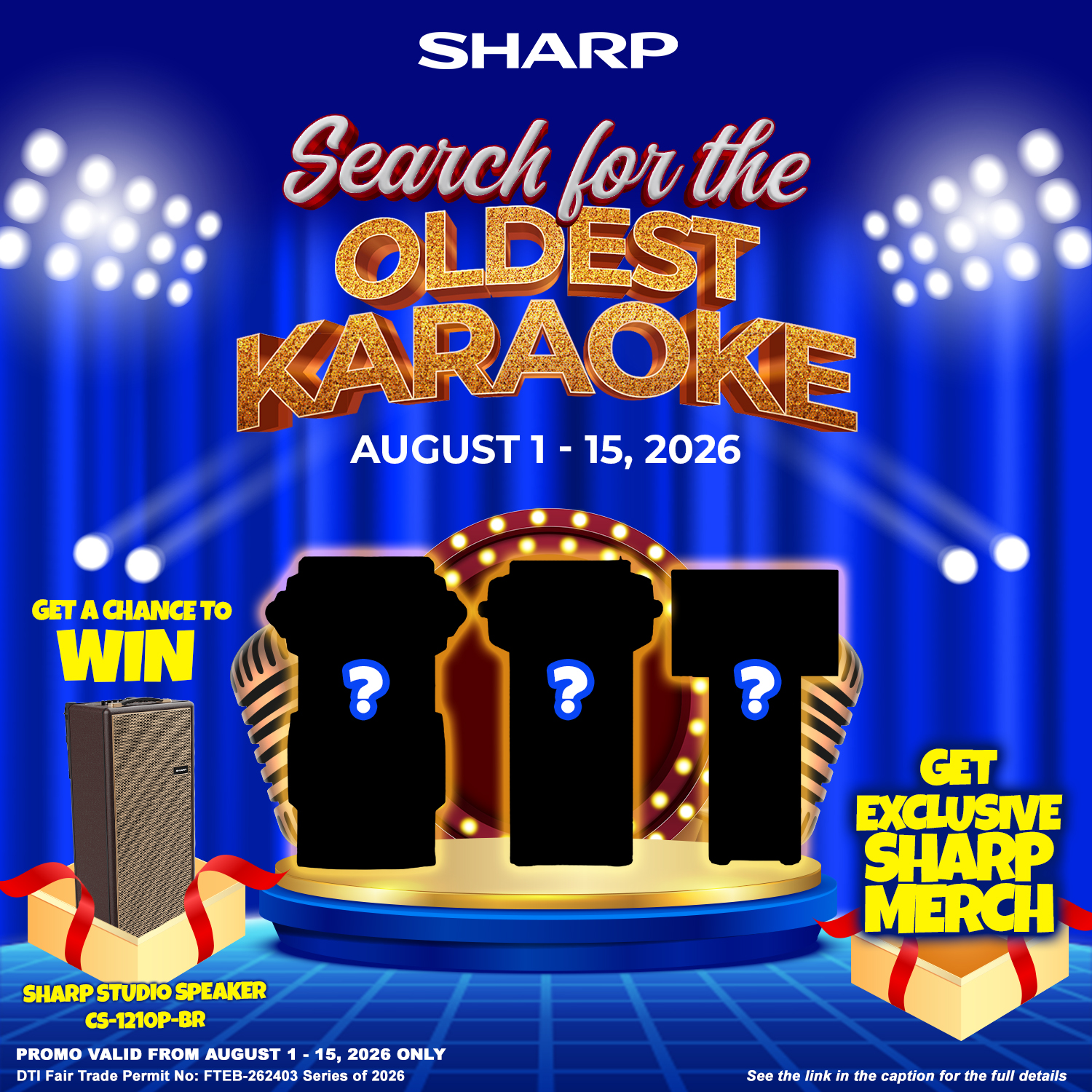 Still have a vintage Sharp Karaoke at home? Now's your time to