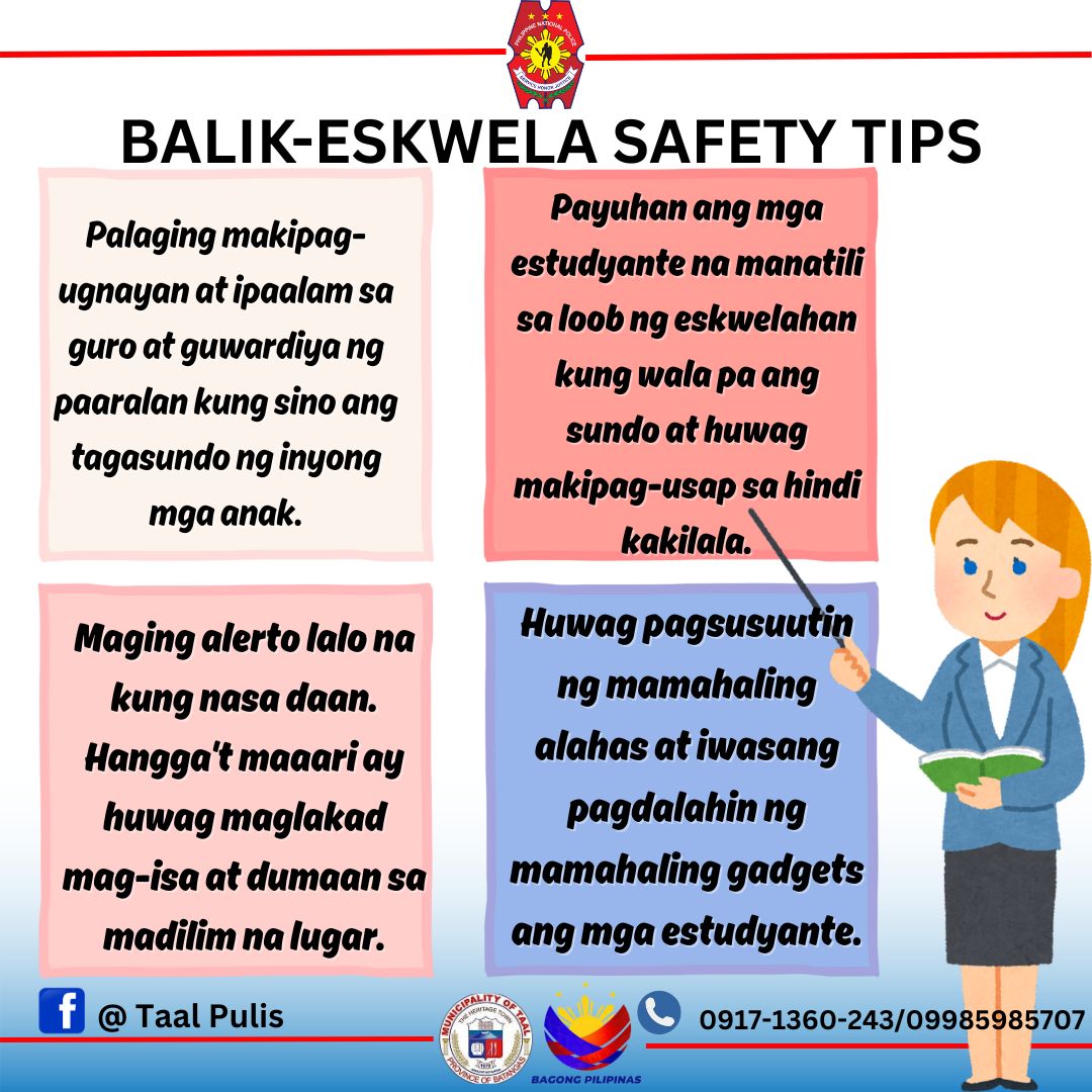 Taal - Balik- Eskwela Safety Tips | Facebook