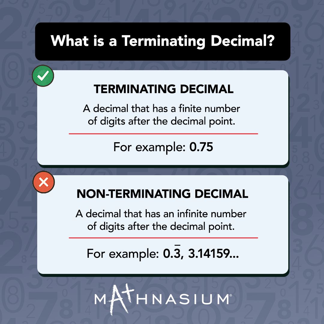 Mathnasium - 🔢 Some decimals stop, and some go on forever! Learn all ...