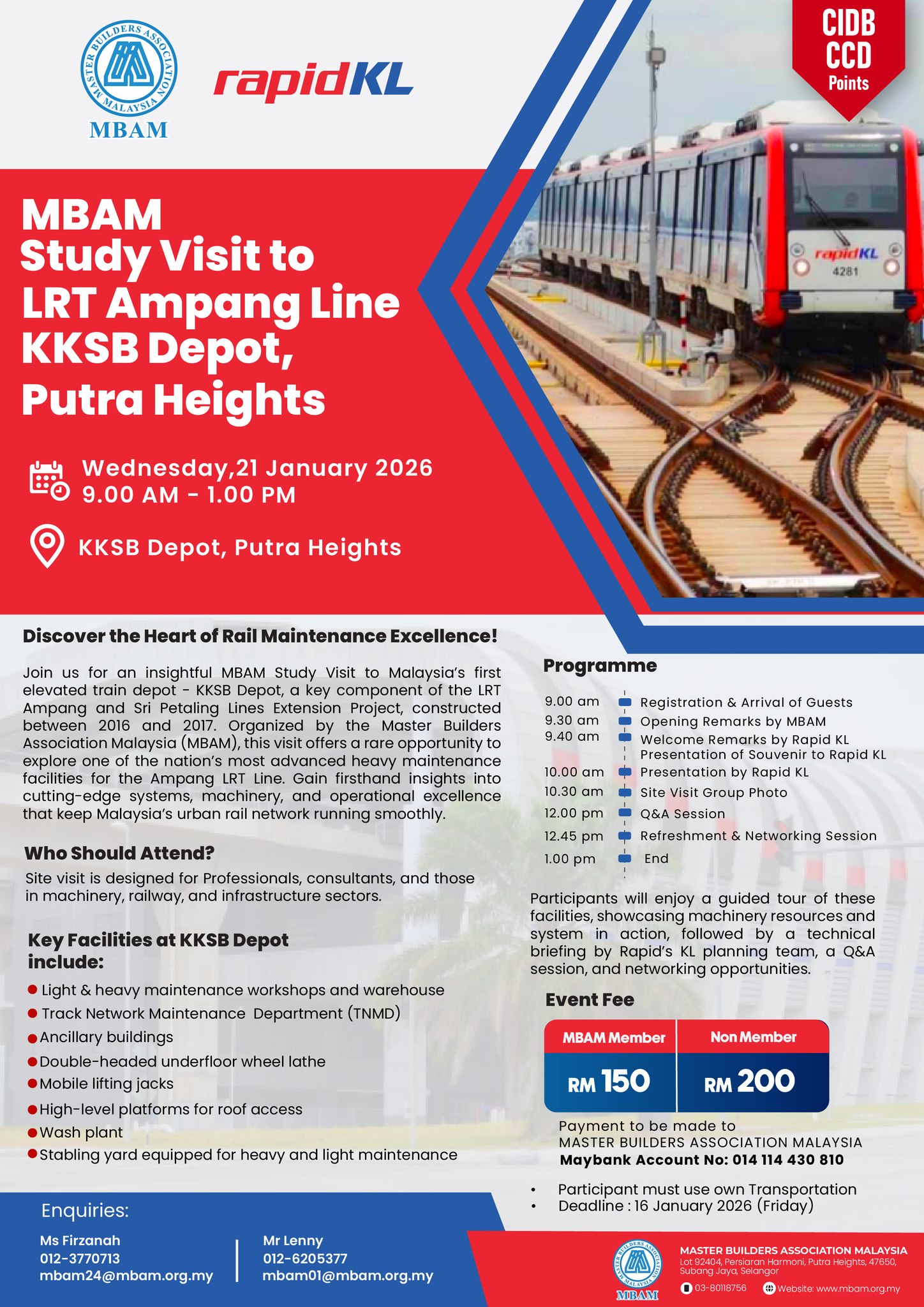 Master - 𝗠𝗕𝗔𝗠 𝗦𝘁𝘂𝗱𝘆 𝗩𝗶𝘀𝗶𝘁 𝘁𝗼 𝗟𝗥𝗧 𝗔𝗺𝗽𝗮𝗻𝗴 𝗟𝗶𝗻𝗲 - 𝗞𝗞𝗦𝗕 𝗗𝗲𝗽𝗼𝘁, 𝗣𝘂𝘁𝗿𝗮 ...