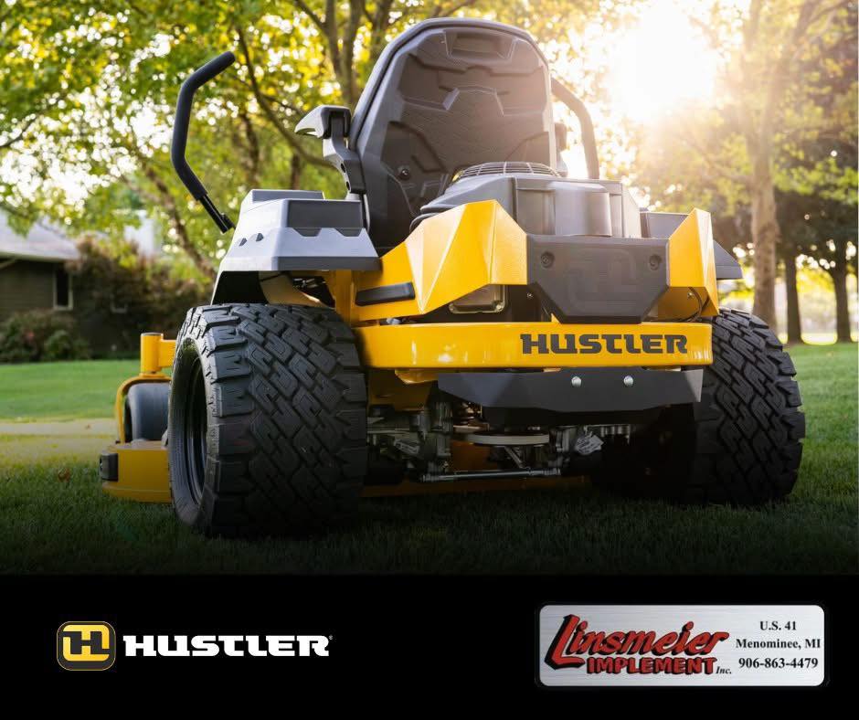 Hustler Turf Raptors residential zero-turn lawnmowers at Linsmeier