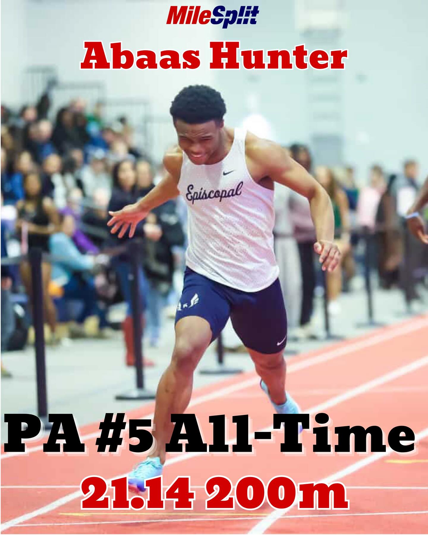 PennTrackXC - BANG‼️ Abaas Hunter of Episcopal Academy runs 21.14 a new ...
