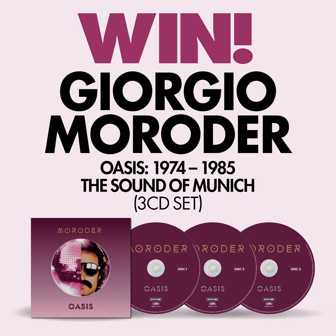 Win Giorgio Moroder's Oasis 3CD set