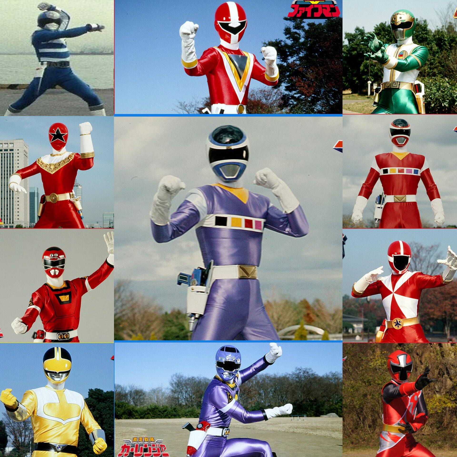 A variety of the different past Rangers... - Henshin Infinity | Facebook