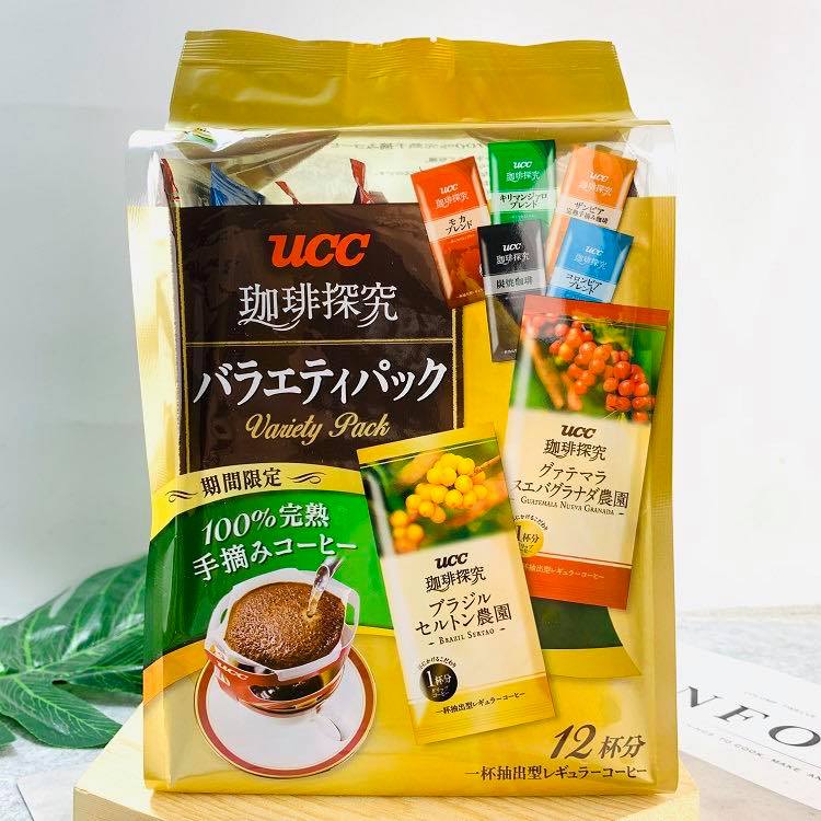 Giveyourself 日本 直送ucc掛耳咖啡探究gold黃金濾掛滴漏式黑咖啡7種口味混合 Facebook