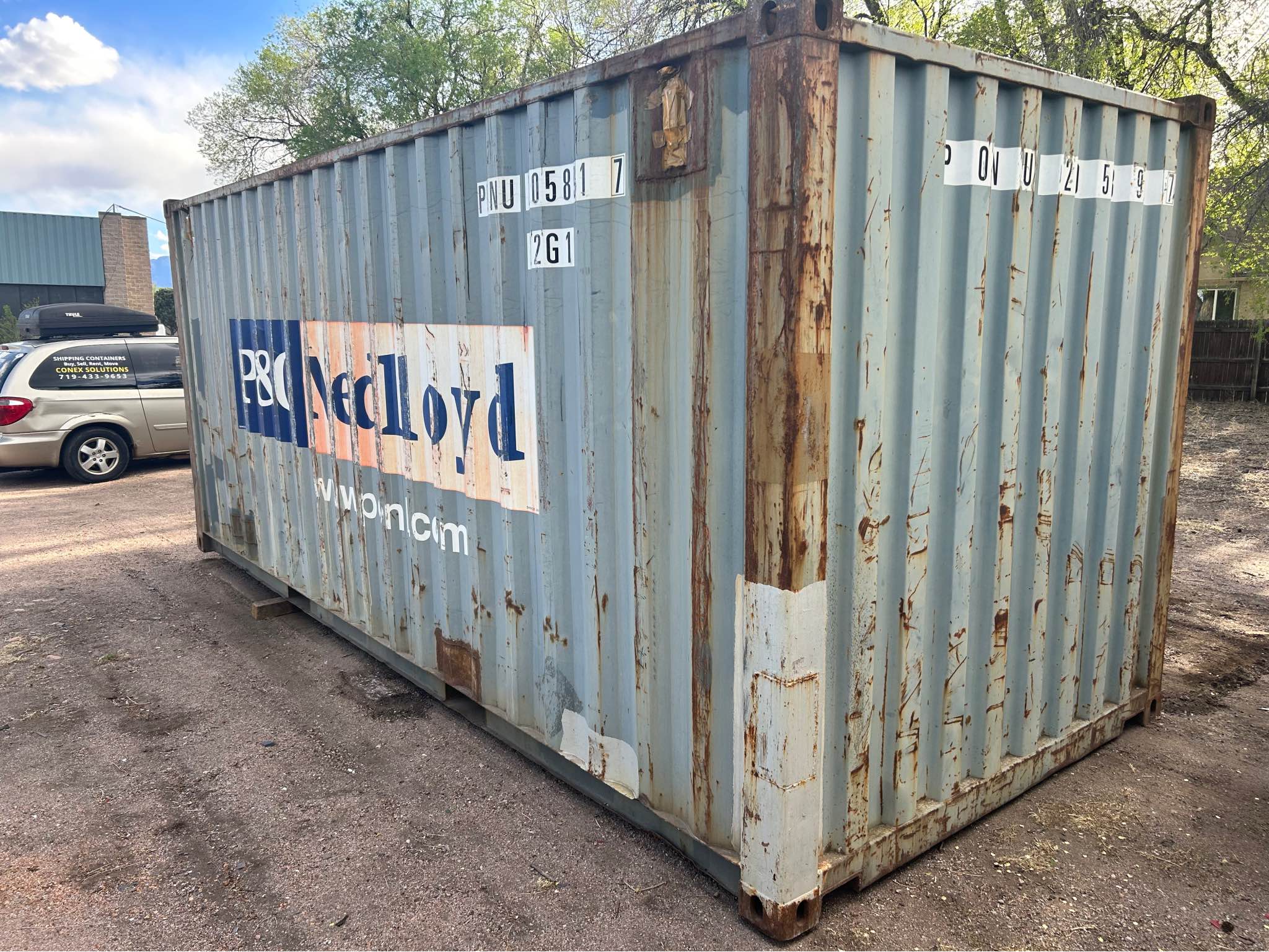 20’ used shipping container local in Colo spgs - Storage Sheds ...