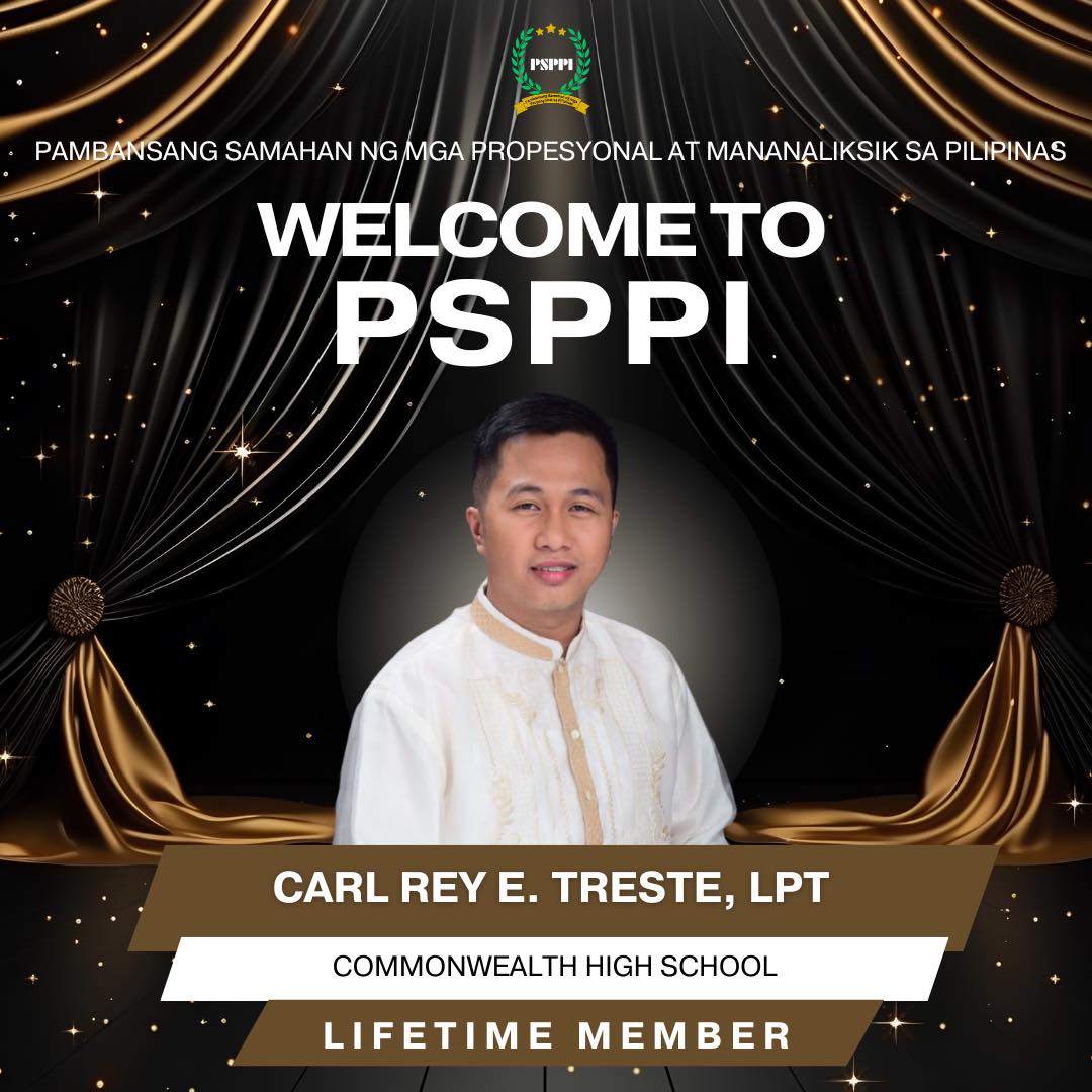 We would like to welcome our new member Carl Rey E. Treste, LPT, Senior ...