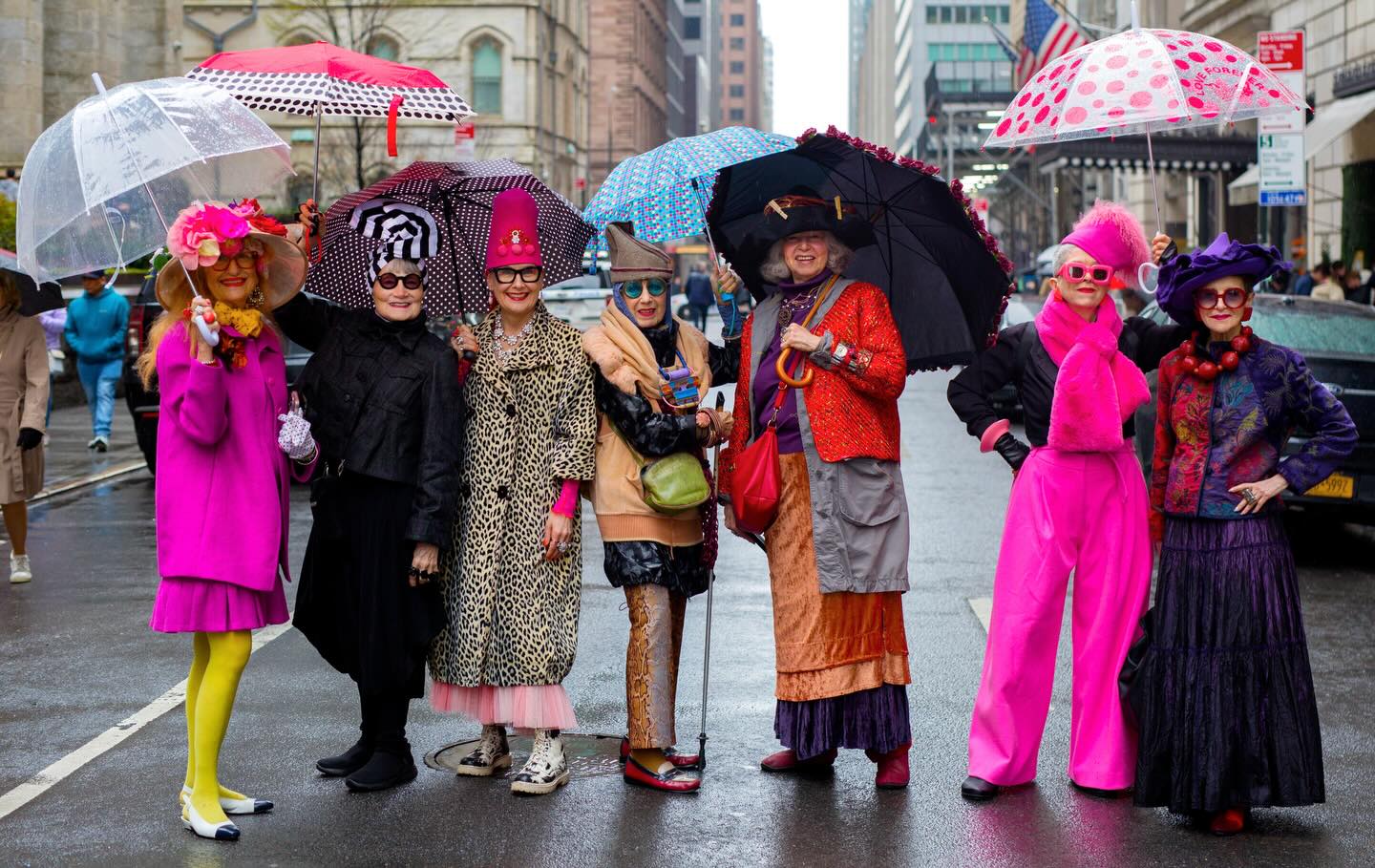 Rain on my parade #advancedstyle #easter2026 #fashion #style #nyc