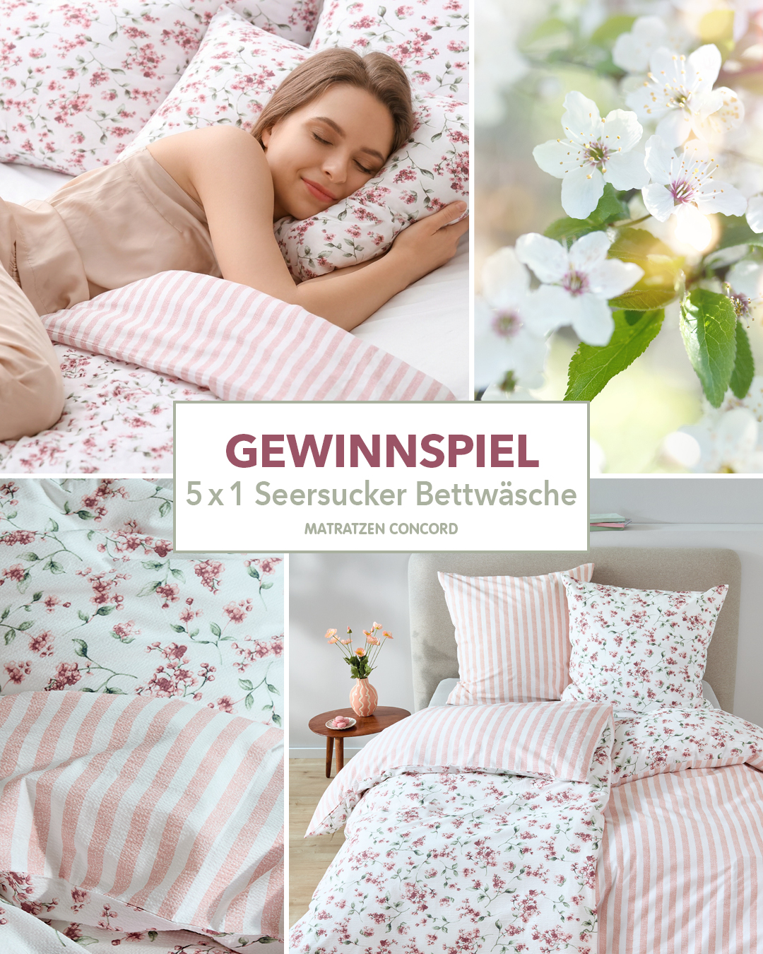 🌸😴 Sommerliche Träume gefällig? Wir verlosen 5x unsere em-es-te Fiore Seersucker Bettwäsche. So einfach machst du mit: 💤 Folge uns auf Facebook: @MatratzenConcord 💤 Like diesen Beitrag 💤 Markiere de