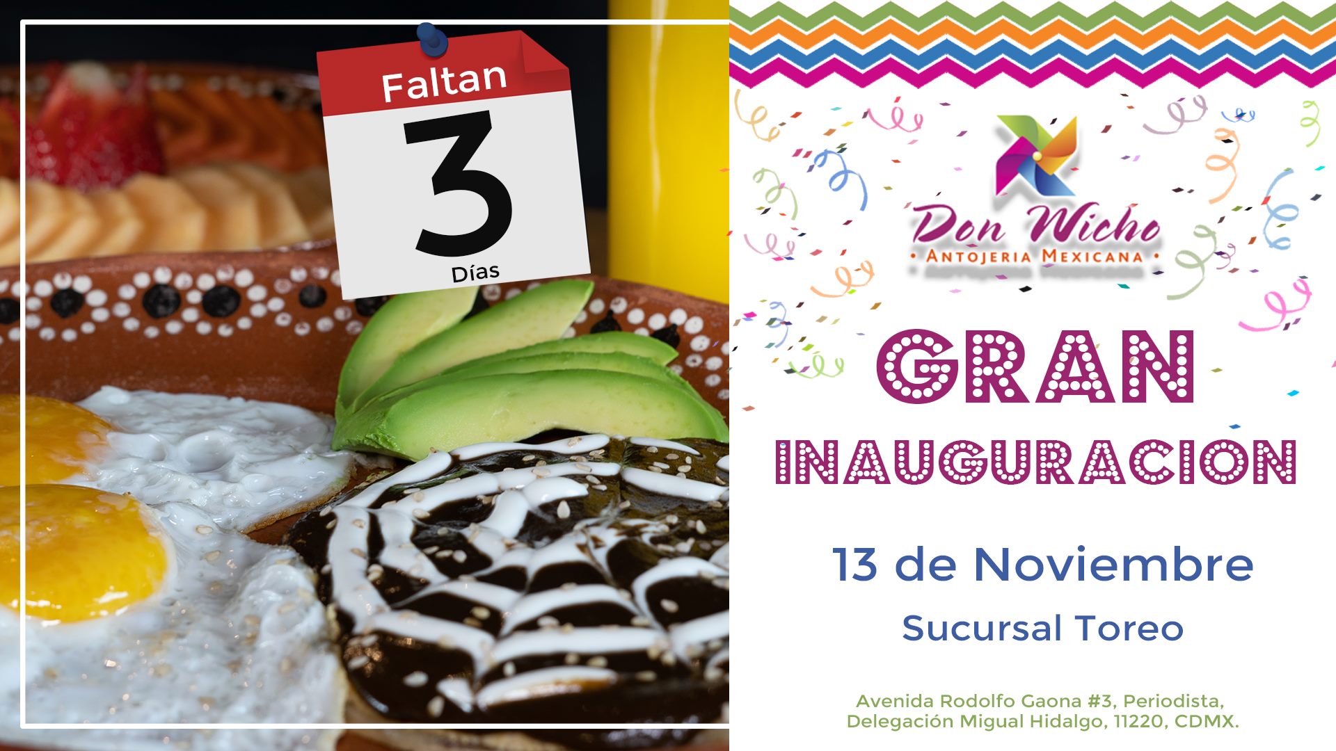 A solo 3 días para la GRAN... - Don Wicho Oficial | Facebook