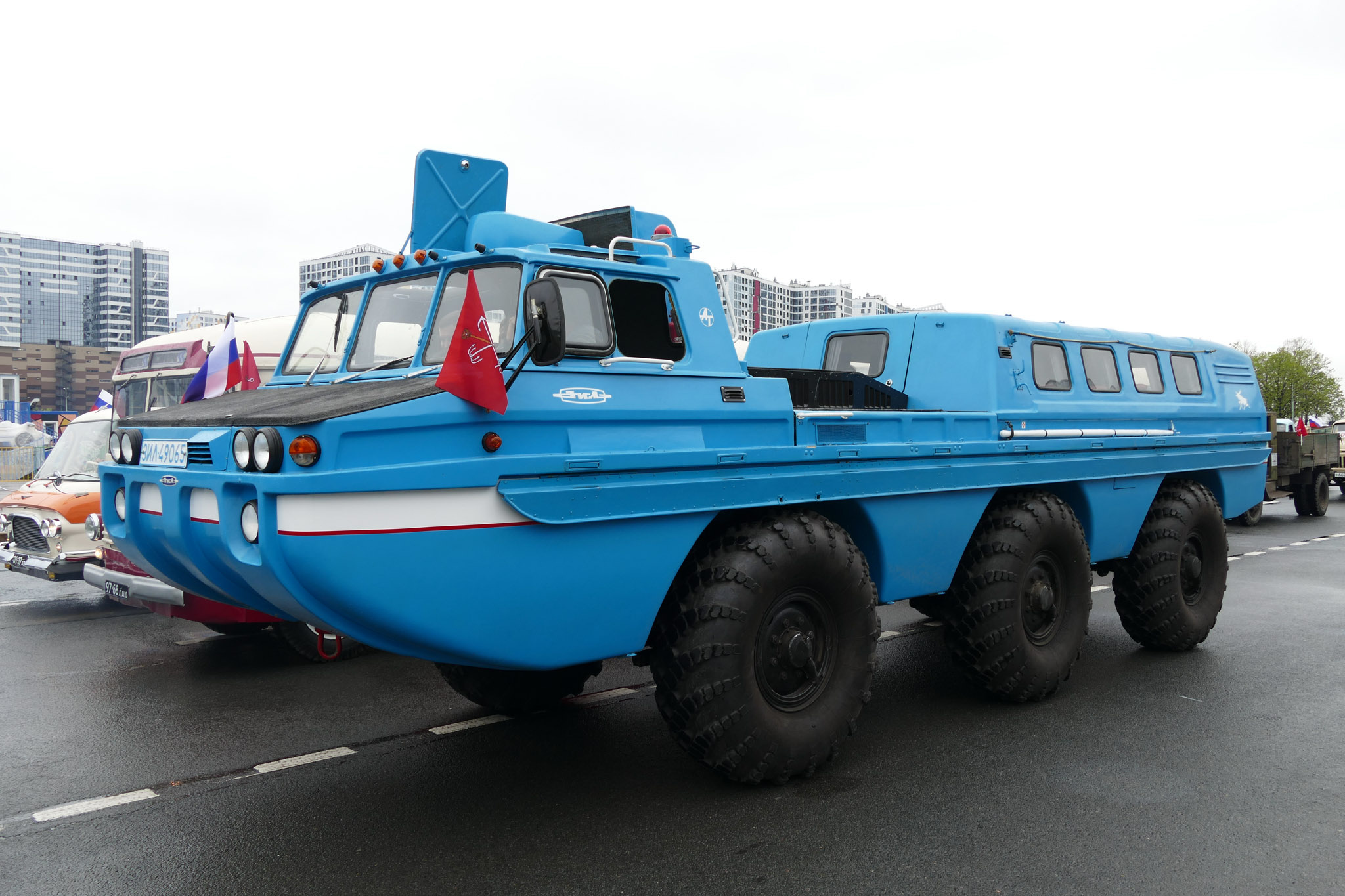 Soviet Russian ZIL-49065 6x6 Amphibious Vehicle.. 😮