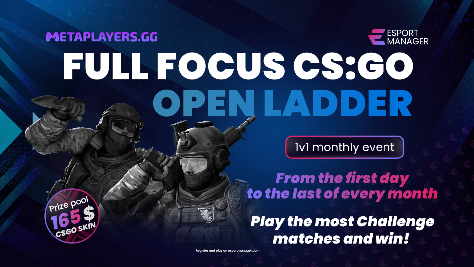 EsportManager - 🔥 Our first CS:GO Ladder is now open to...