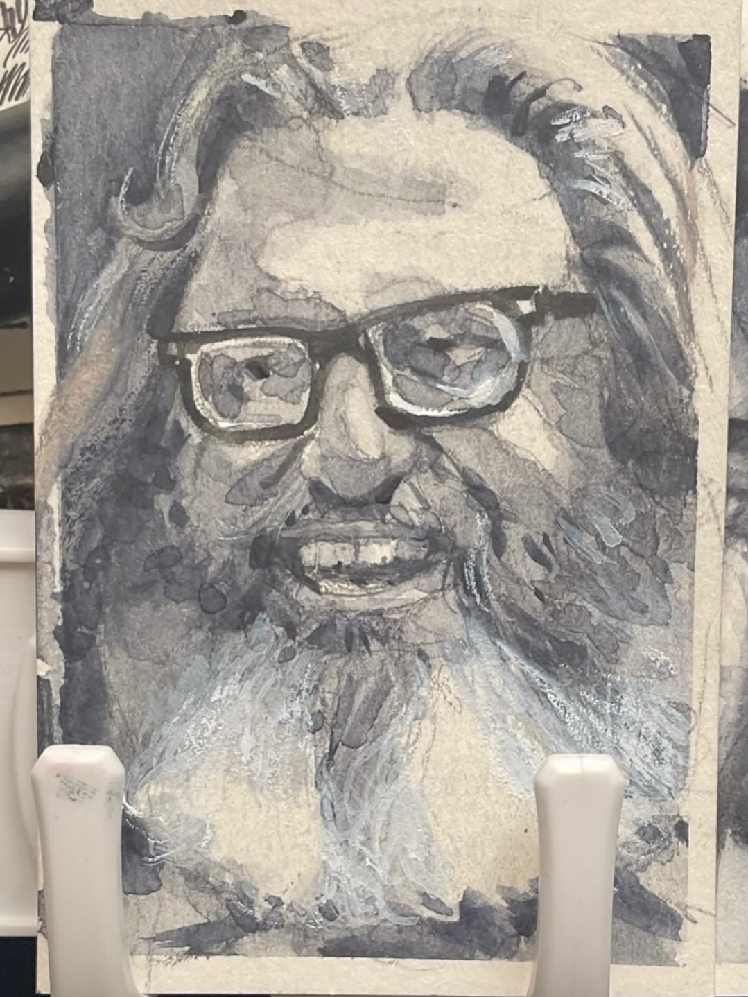 My portrait of William M Gaines, publisher￼ of EC COMICS and Mad