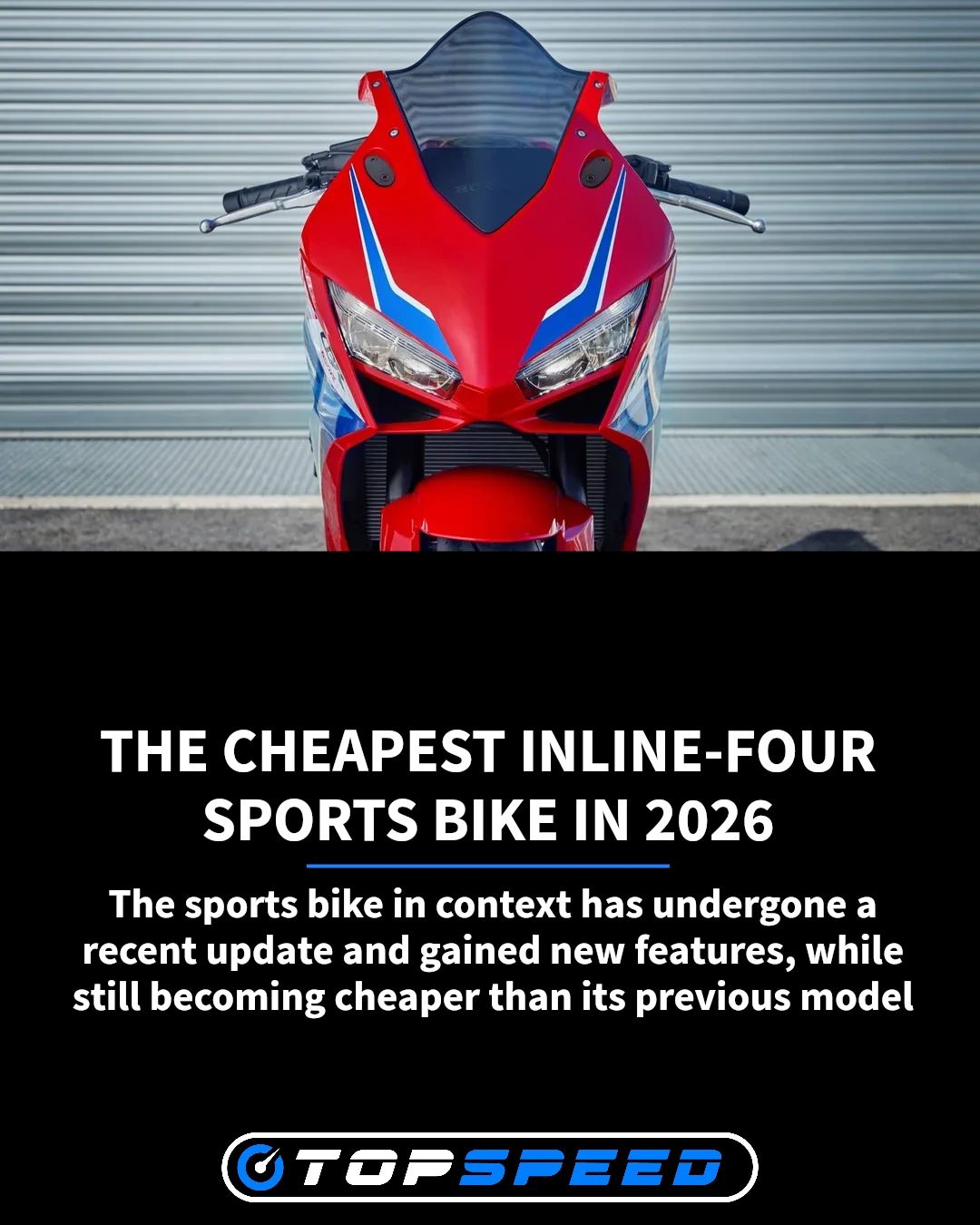 The sports bike in context has undergone a recent update and
