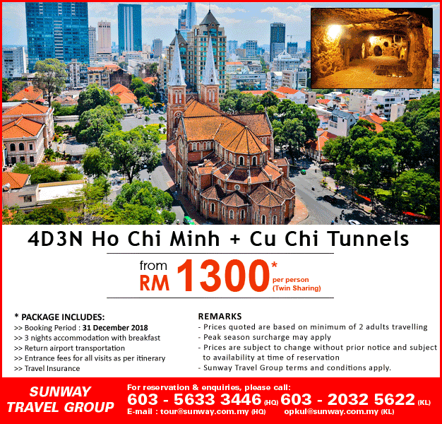 Sunway Travel - ~ 4D3N Ho Chi Minh + Cu Chi Tunnels ~ Feel... | Facebook