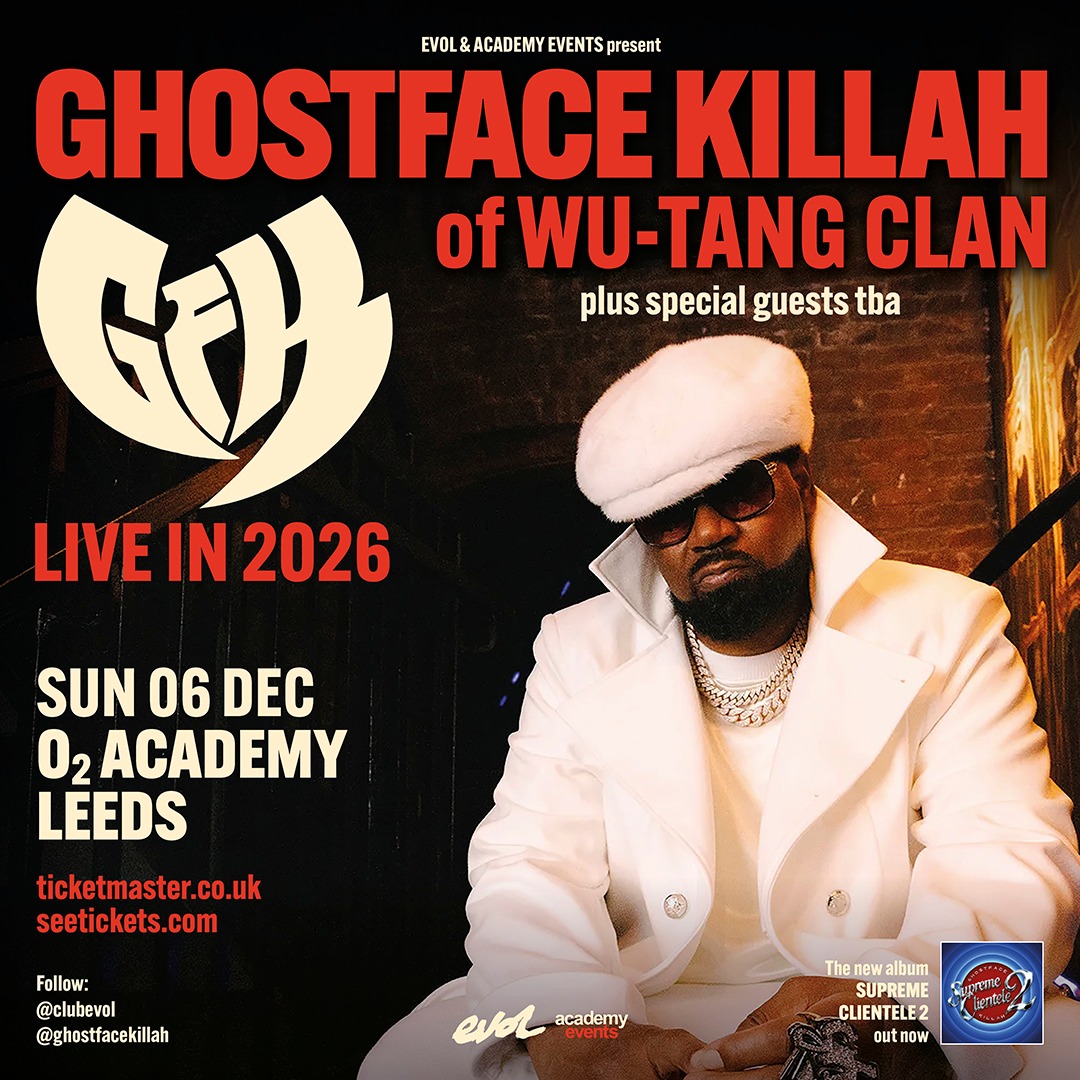 Ghostface Killah live at O2 Academy Leeds Dec 2026