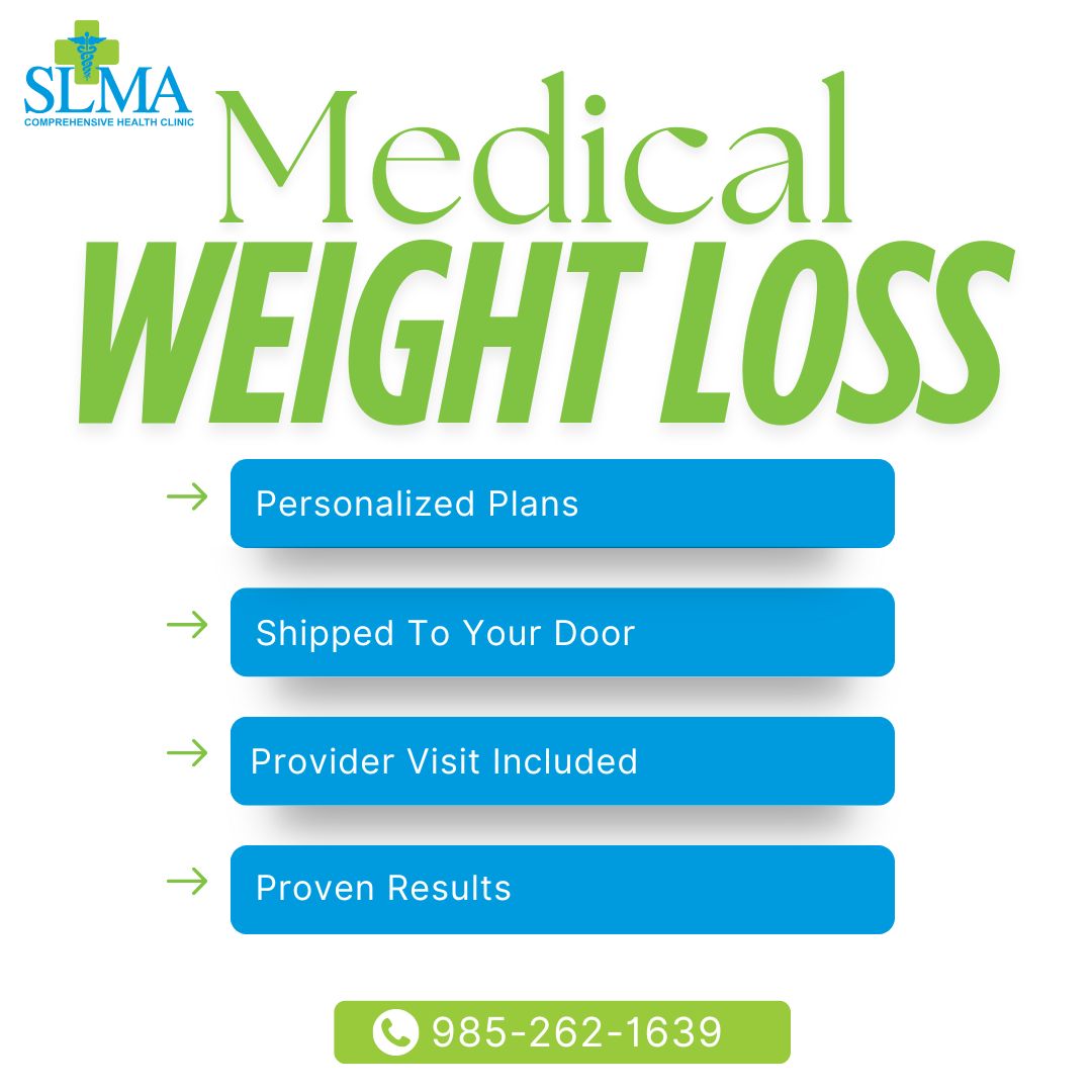 Our medical weight loss program is a GLP-1–based treatment, guided by our providers to support safe, effective weight loss with ongoing care and monitoring. ✓ Proven results ✓ Personalized plans ✓ Provider