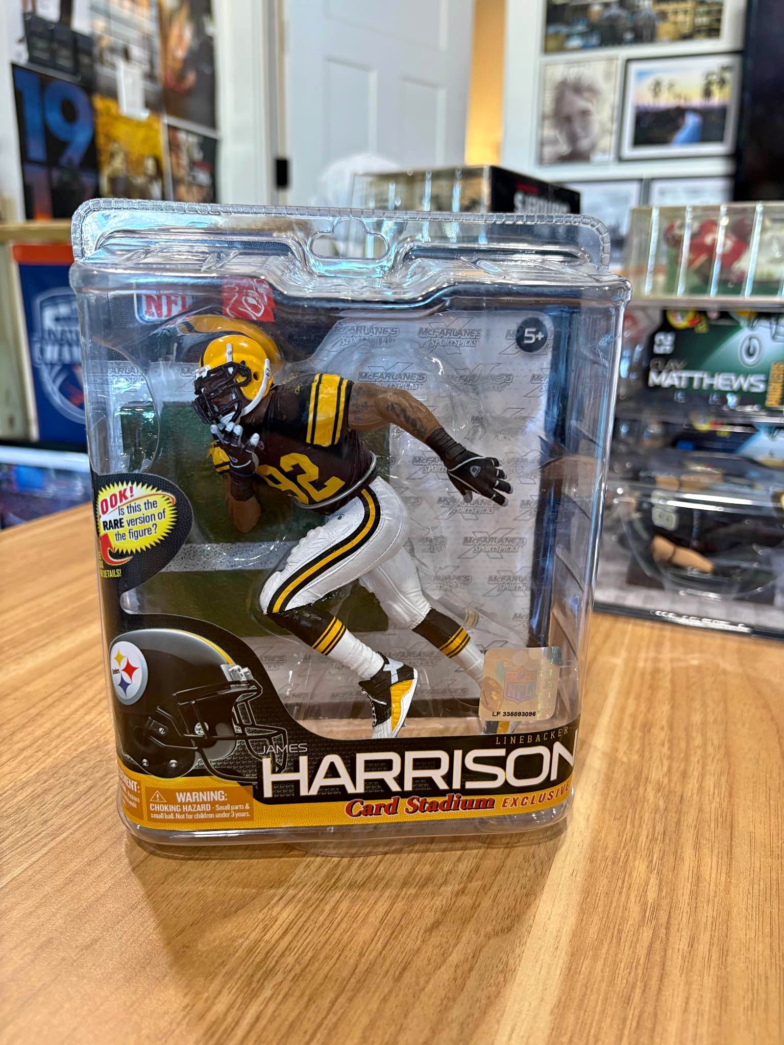 James Harrison Card Stadium Exclusive Steelers McFarlane Figure