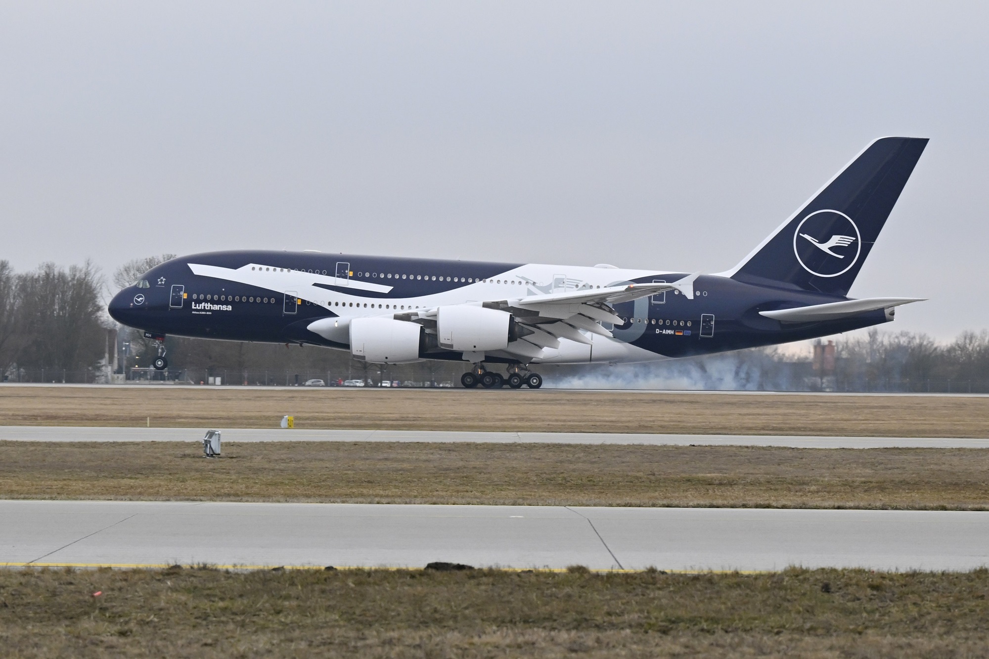 An Airbus A380 has become the fourth Lufthansa aircraft to feature