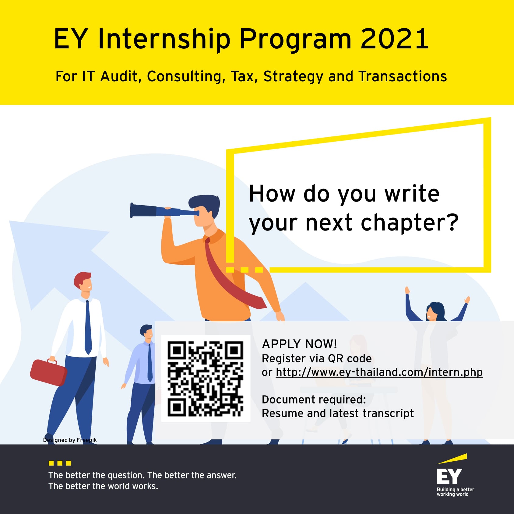 EY - ข่าวดีสำหรับน้อง ๆ ที่อยากฝึกงานกับ EY 📣📣📣#เปิดรับสมัครแล้ว!!!📣📣📣 ...