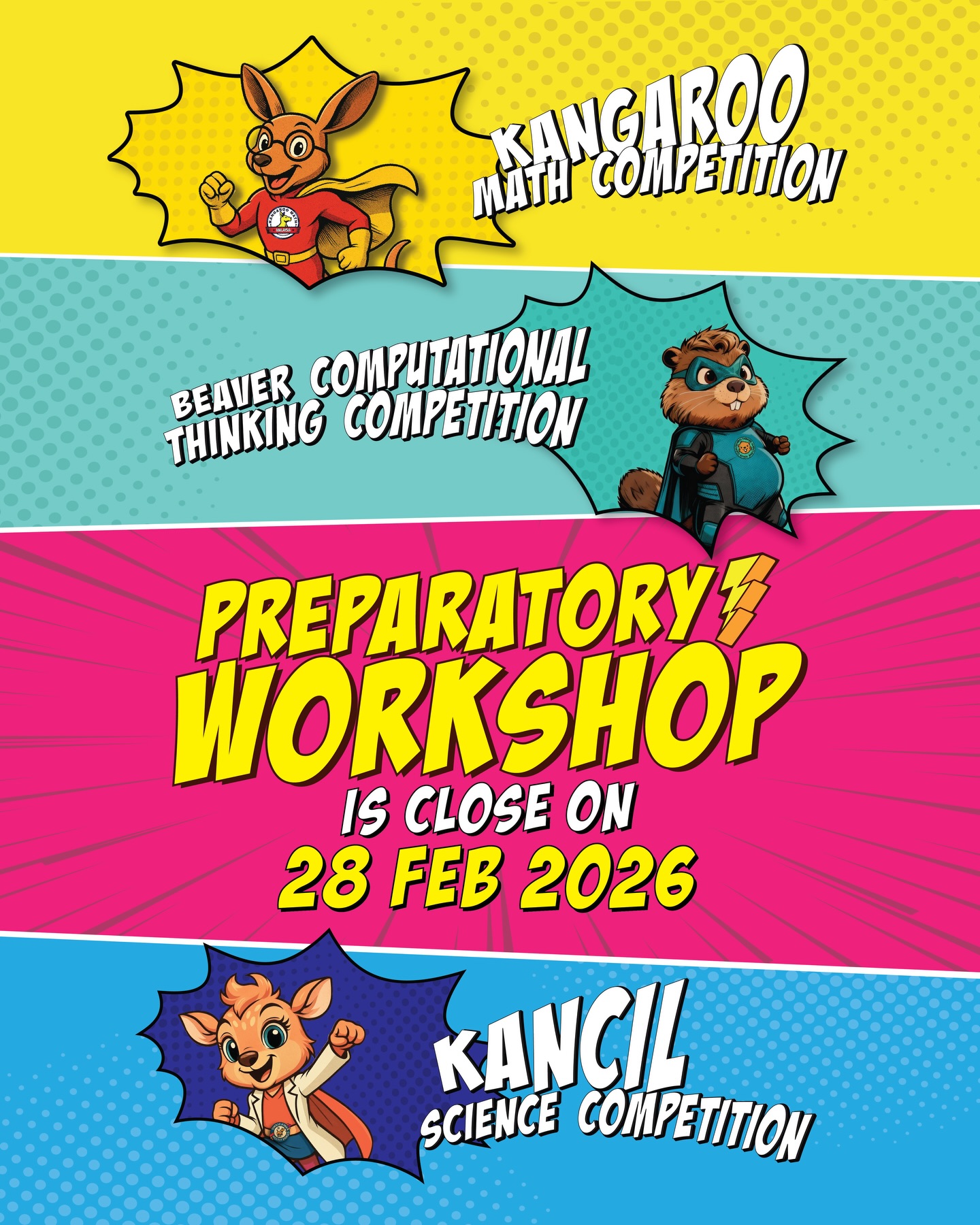 🚨 𝐋𝐀𝐒𝐓 𝐂𝐀𝐋𝐋: 𝐏𝐑𝐄𝐏𝐀𝐑𝐀𝐓𝐎𝐑𝐘... - Kancil Science Malaysia | Facebook