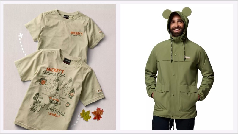 Explore the new Columbia x Disney collection featuring Mickey