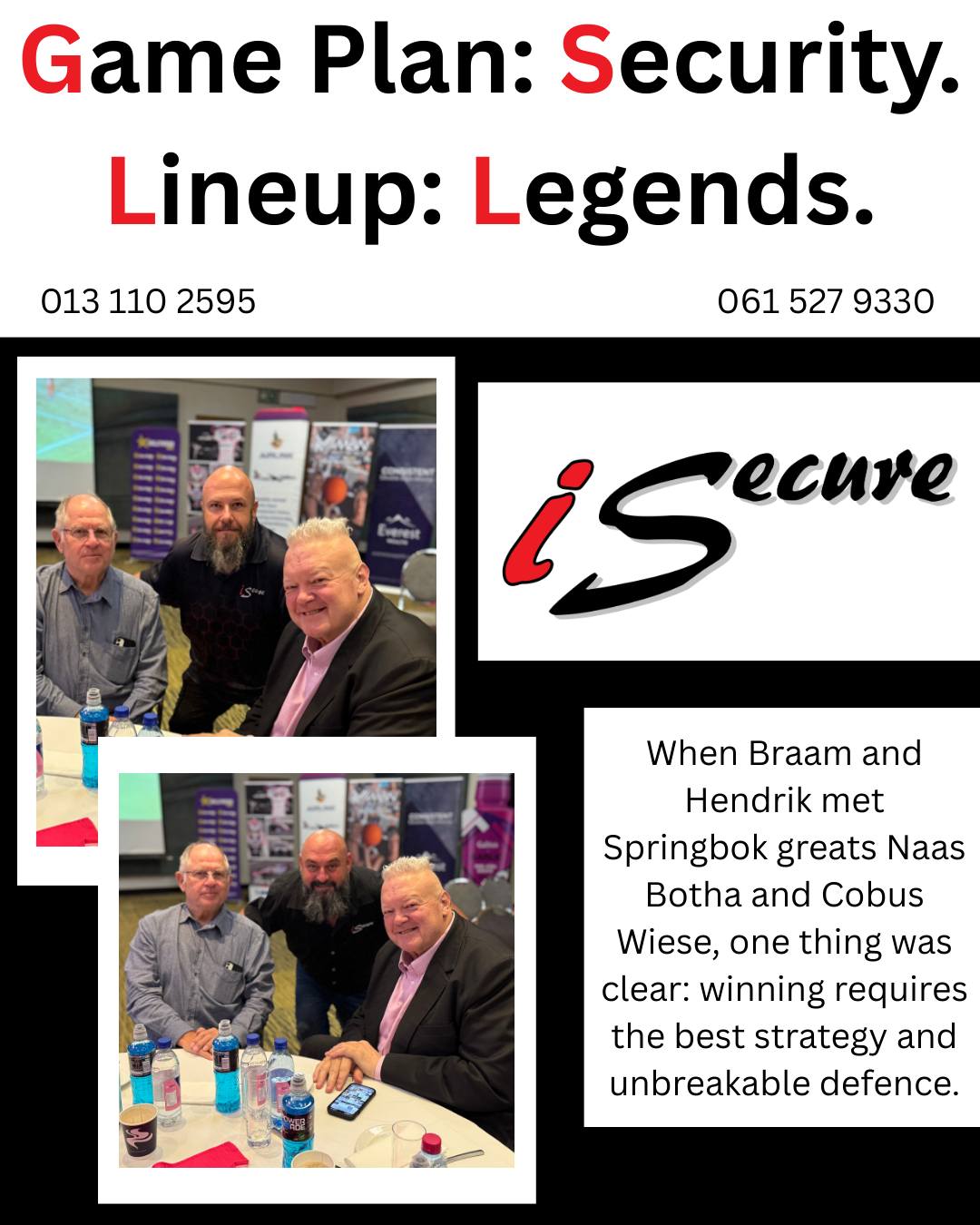 iSecure - Game Plan: Security. Lineup: Legends. When... | Facebook
