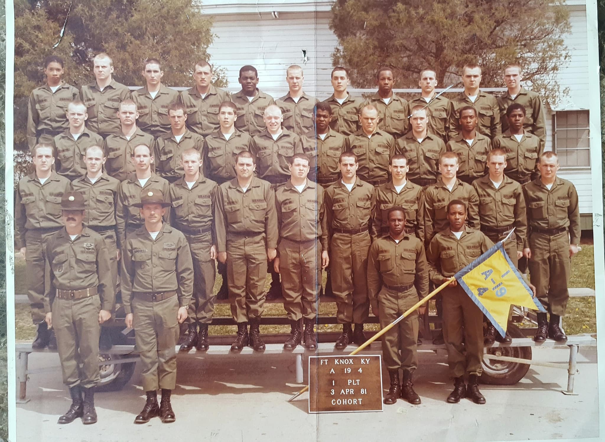 Fort Knox Kentucky A/19 4 1981 KLP FT ΟΧ KY 19 PLT 3 APR 81 COHORT