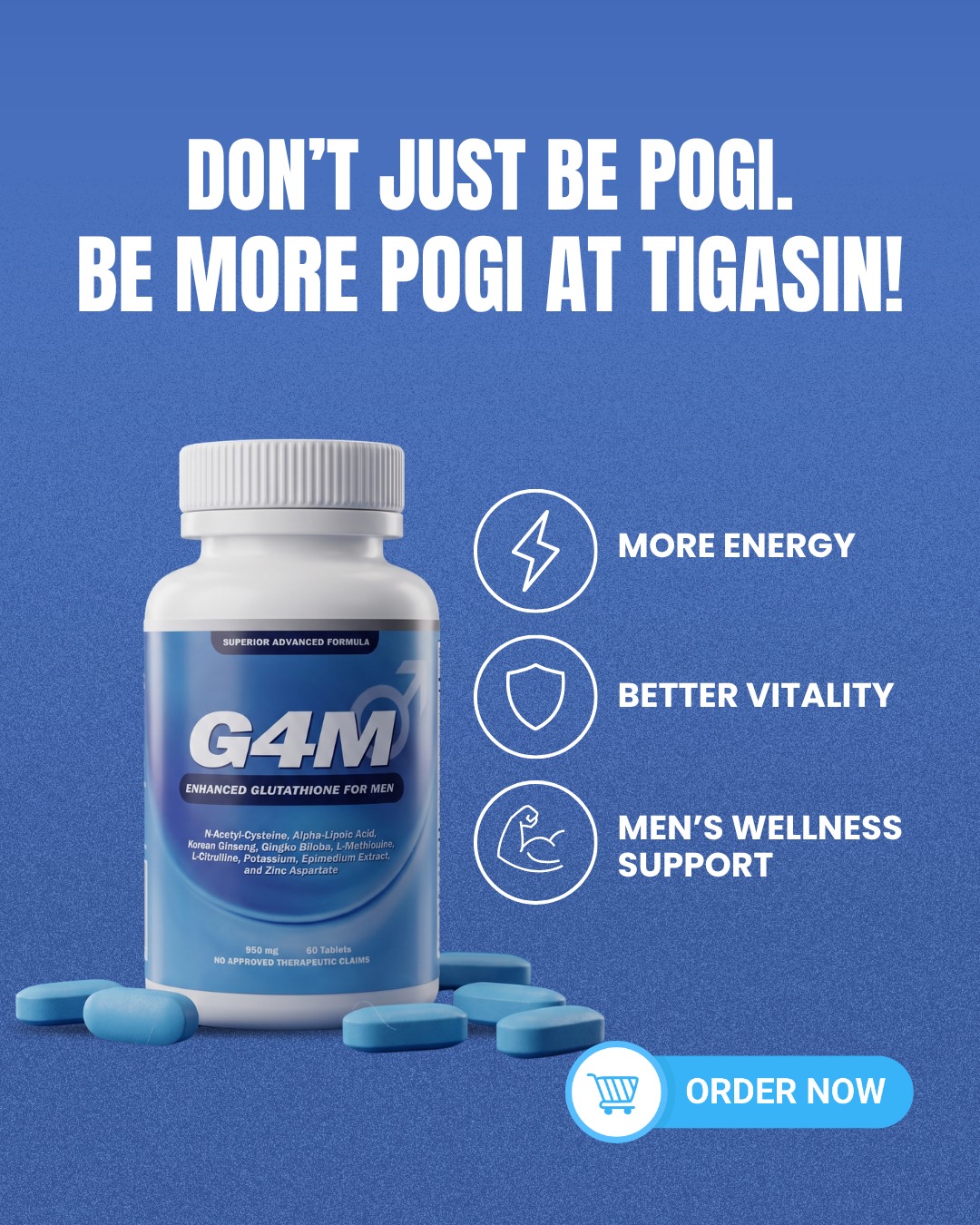 g4m glutathione 34 and proud! Feeling and looking young with Gluta for Men! 💙 10 POWERFUL INGREDIENTS IN 1 TABLET! Superior formulation para happy ka bro! #g4mglutathionetestimonial #tatakmagicpotionstatakeffective Be more pogi and tigasin! Galactomyces Tylenol Autism Lawsuit | Style:Package of Three