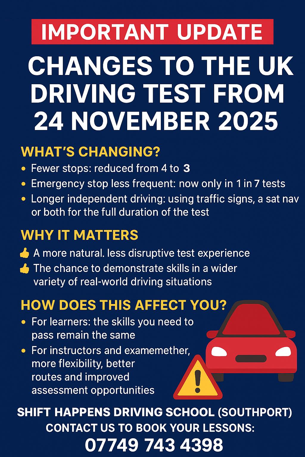 Pete - 🚗 Important Update: Changes to the UK Driving Test from 24 ...