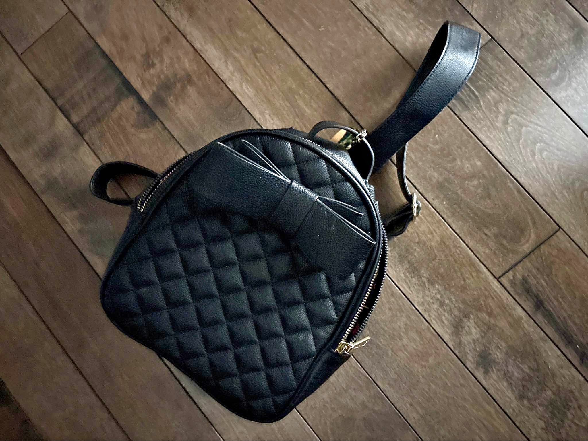 betsy mini backpacks My Little Shop UK Ann Yellow Liberty of London Initial Small Backpack Add a little sparkle to your look with this embellished backpack Betsey Johnson Mini backpack