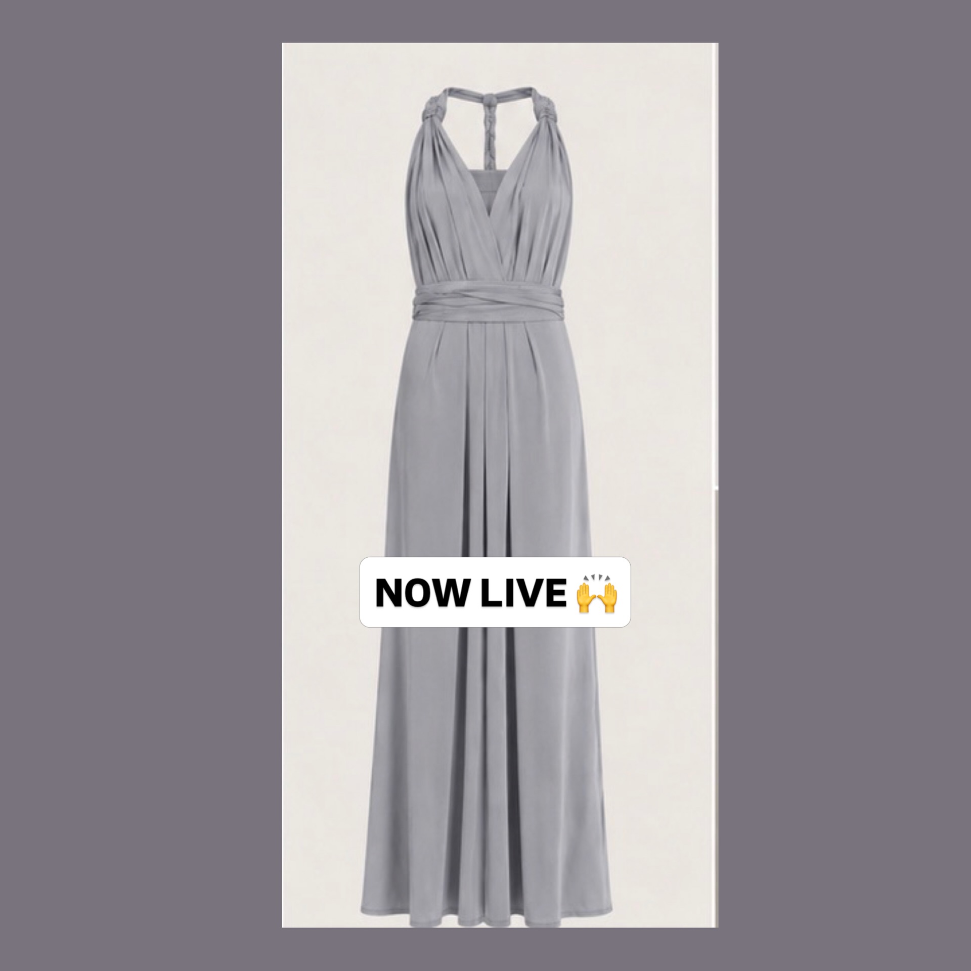 monsoon multiway bridesmaid dress NOW LIVE 🙌 Our Ex Grey Blue Maxi is such a clever dress — tie it, twist it and style it in up to 15 different ways. Perfect for Xpluswear Design Plus Size custom-goods Size:12 E Shes versatile