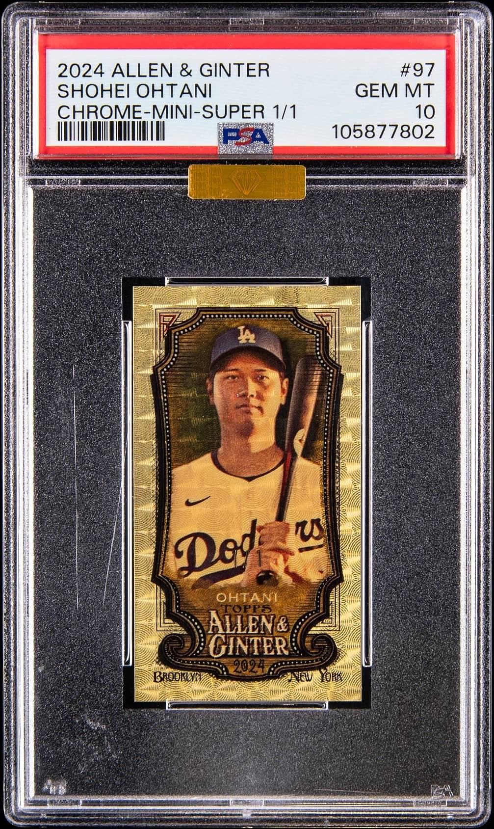 Shohei Ohtani 1/1 all aces sports card value