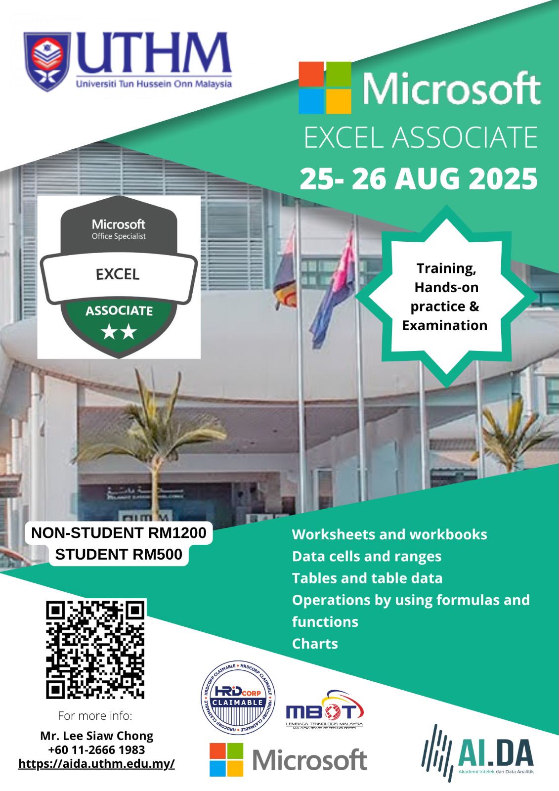 UTHM - [CERTIFIED MICROSOFT EXCEL TRAINING & EXAMINATION] Akademi ...