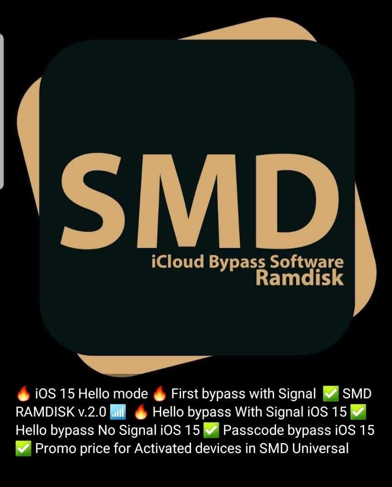 SMD RAMDISK BY PASS WITH SIGNAL IOS... - Gsmglobalservice.com