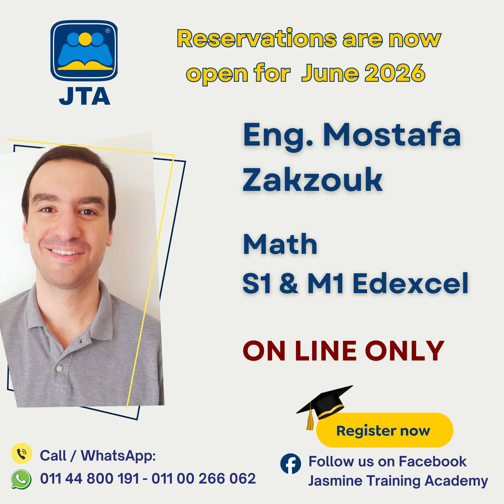 📐 Math – Eng. Mostafa Zakzouk... - Jasmine Training Academy | Facebook