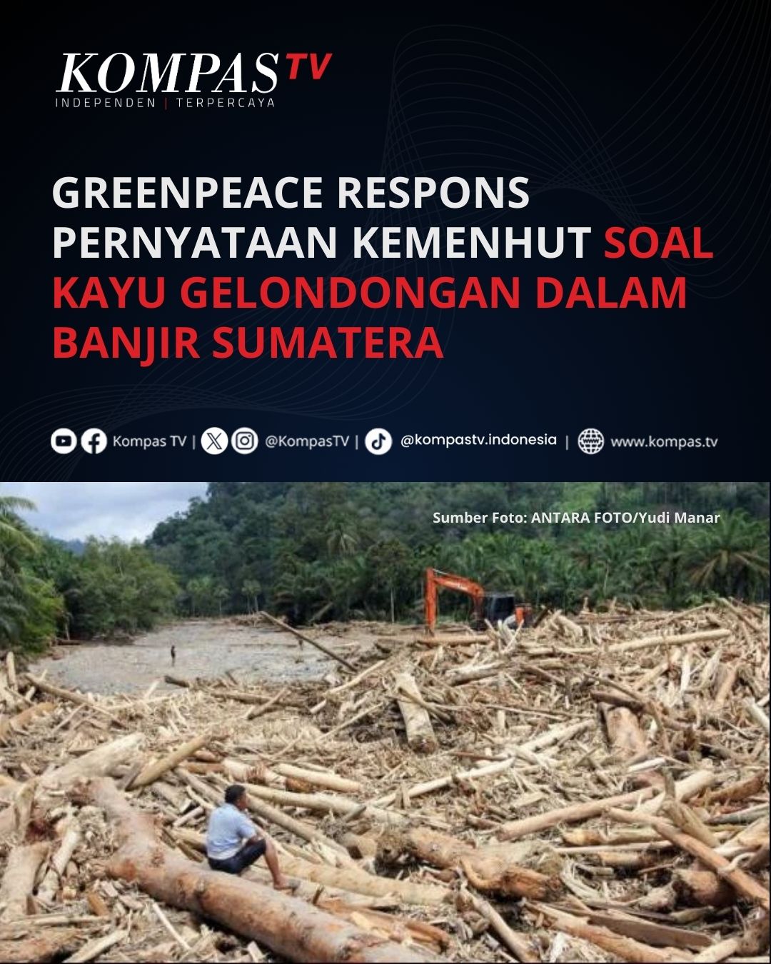 Kompas - Ketua Tim Kampanye Hutan Greenpeace, Arie Rompas, merespons ...