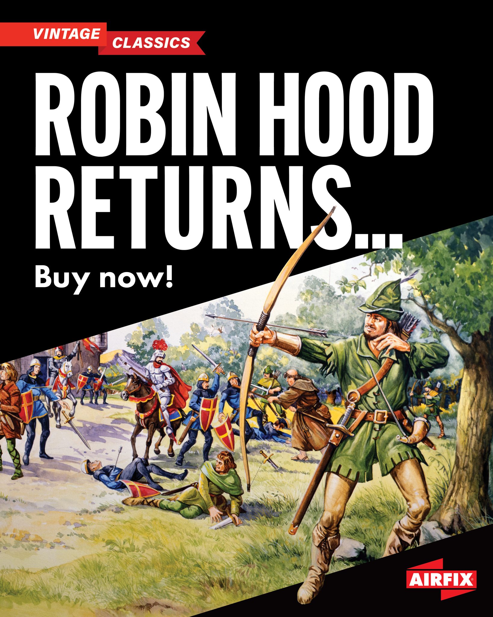 Airfix - Robin Hood returns. 🎯🏹💰 The classic figure set is back