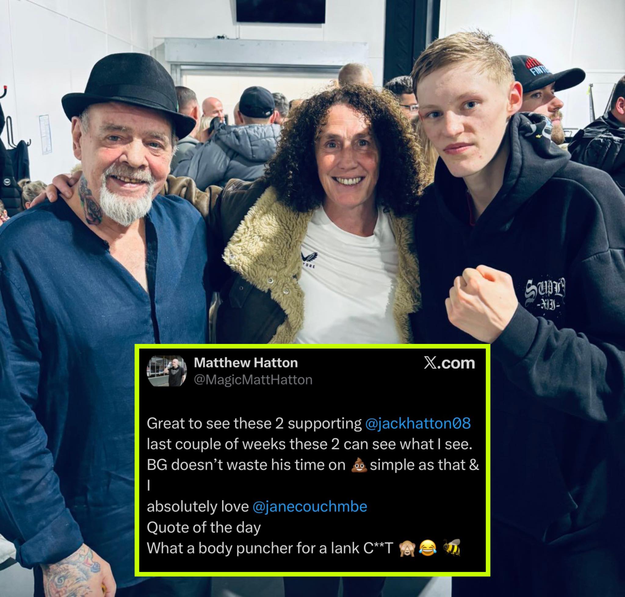 Fight - Ricky Hatton’s iconic trainer Billy Graham was in attendance to ...