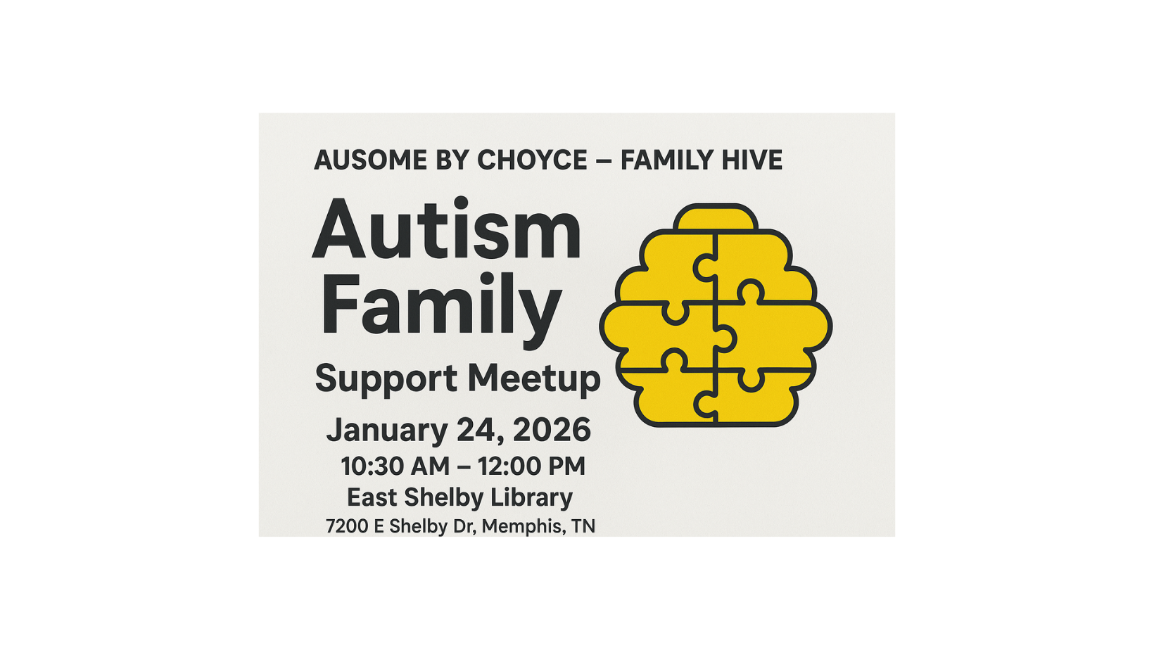 AUTISM FAMILY SUPPORT MEETUP