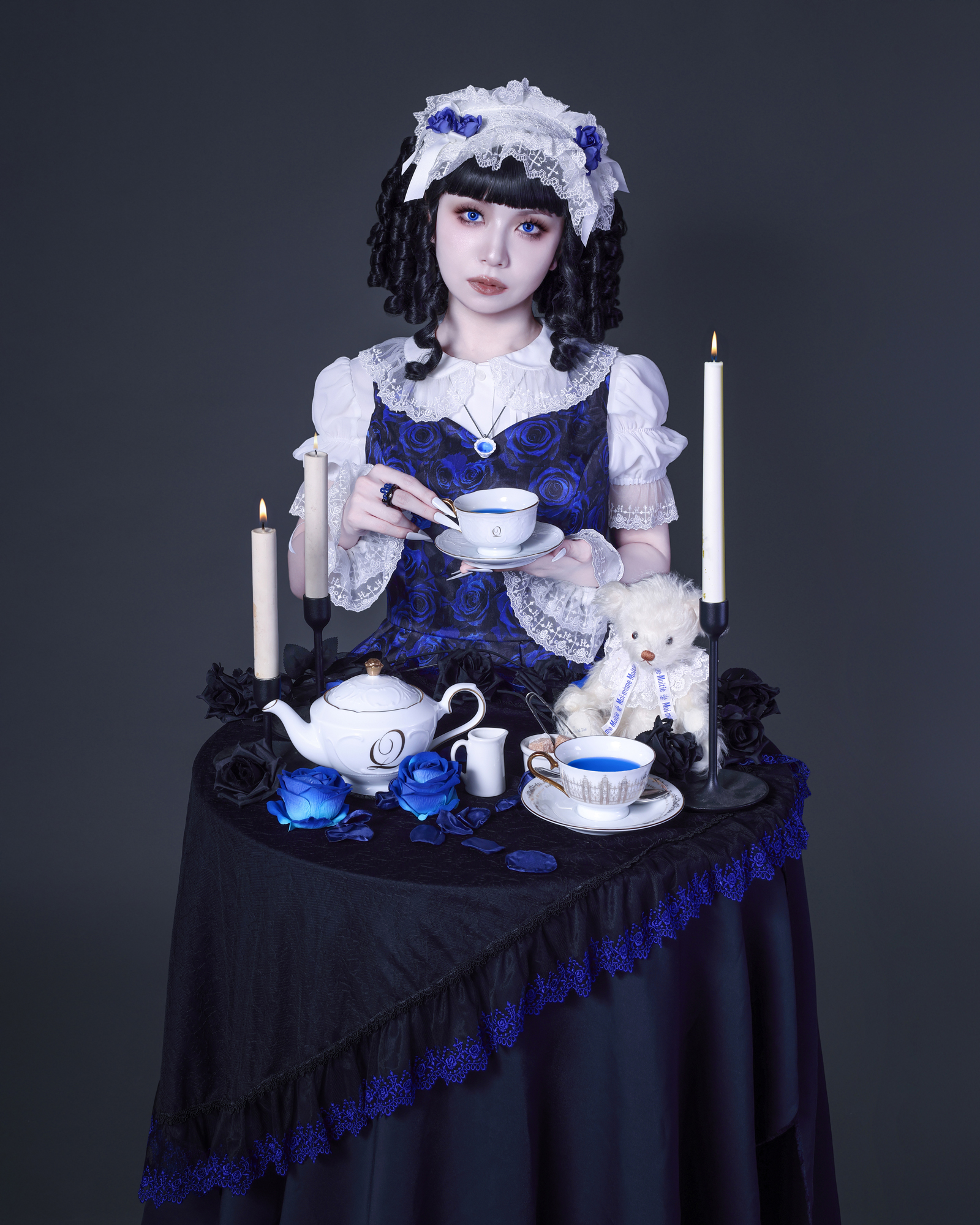 Moi-meme-moitie カトリーヌワンピース 白✕黒 🌹 New Releases 🌹 ✞クロスアーチカトリーヌワンピース(5分袖) Cross