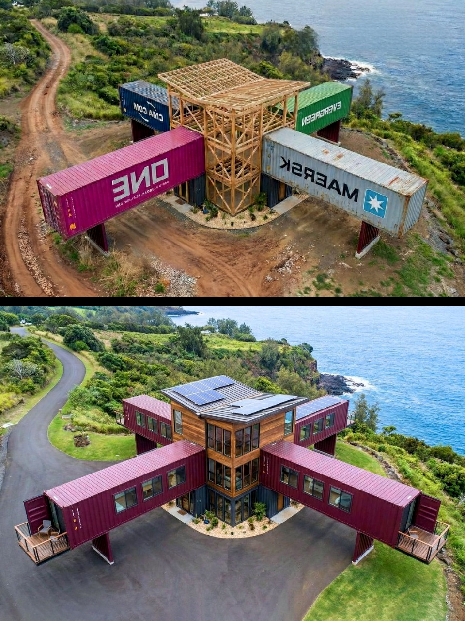 Tiny - A Floating Container Mansion: The Most Daring Cantilever Design ...
