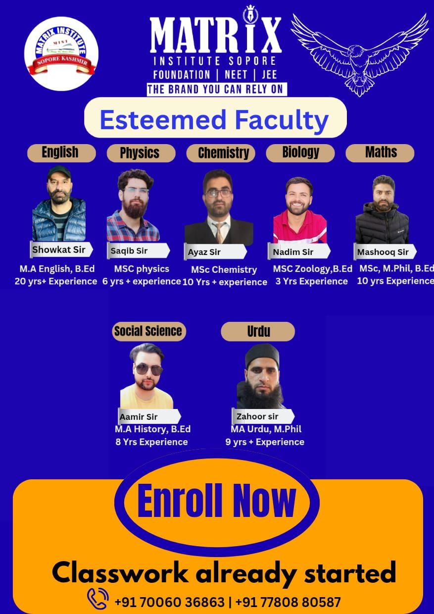 Matrix Institute of Science and Technology | Sopore