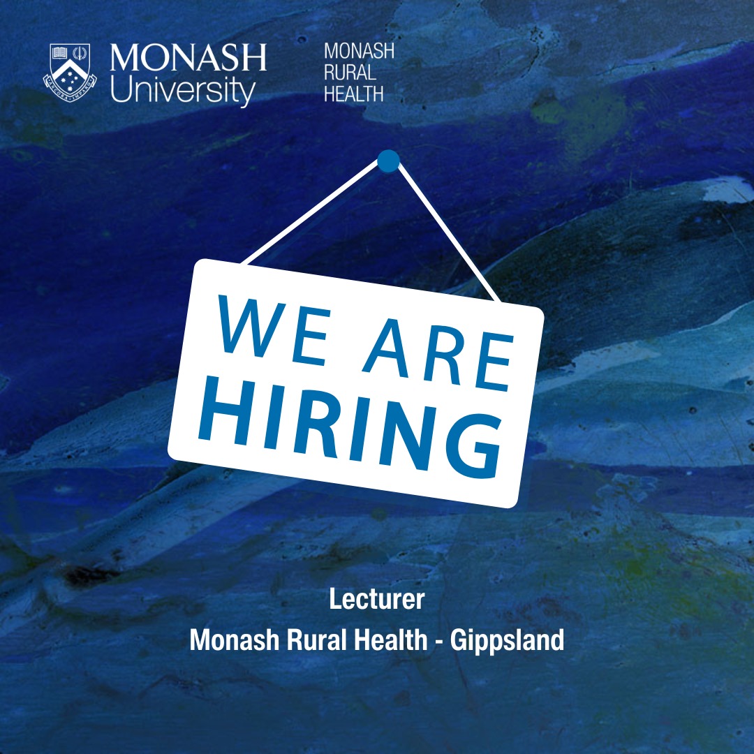 Monash University School of Rural Health - In the latest episode of the ...