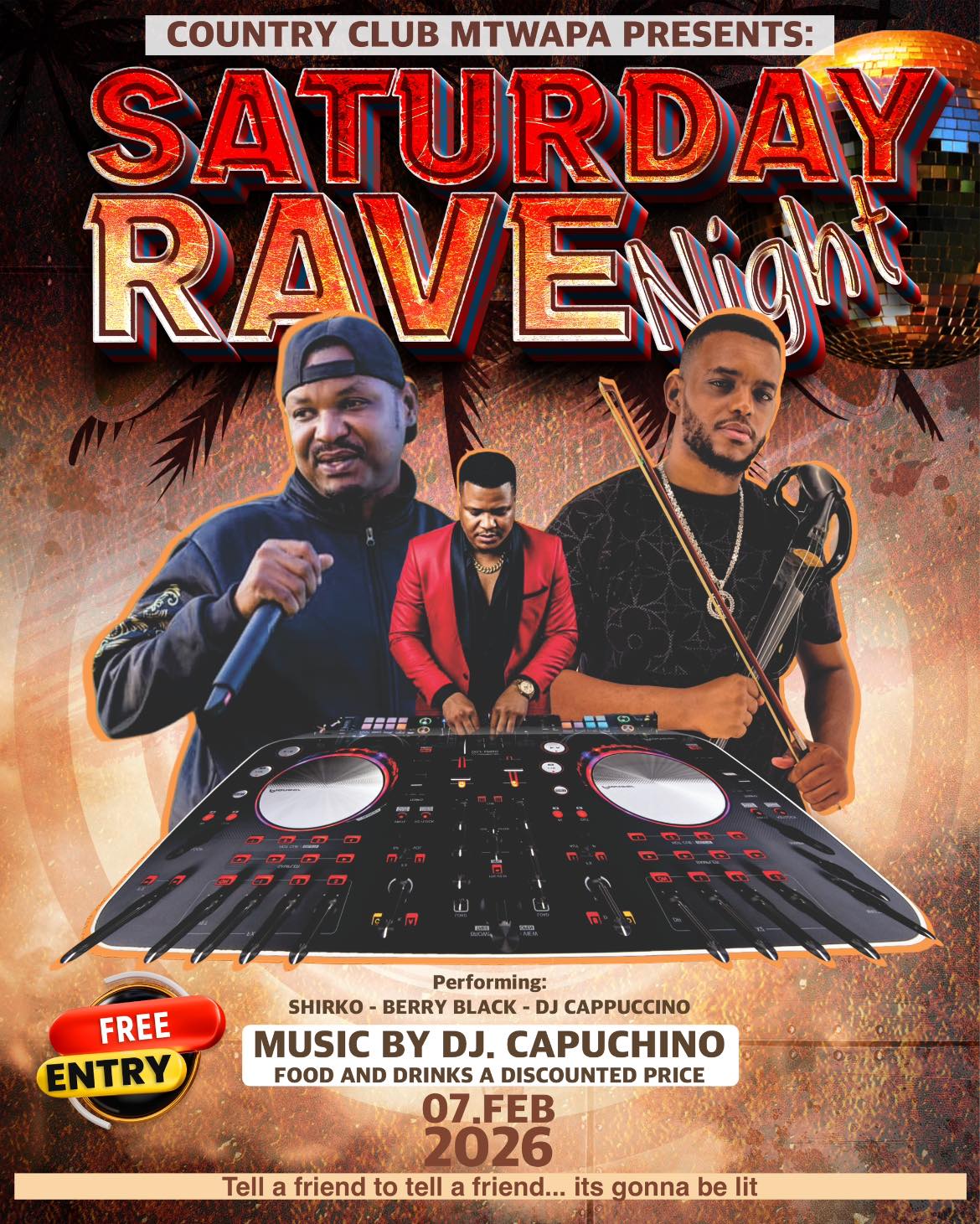 Shirko - SATURDAY NIGHT RAVE usiku wa tarehe 7/2/2026 jumamosi hii hapa ...