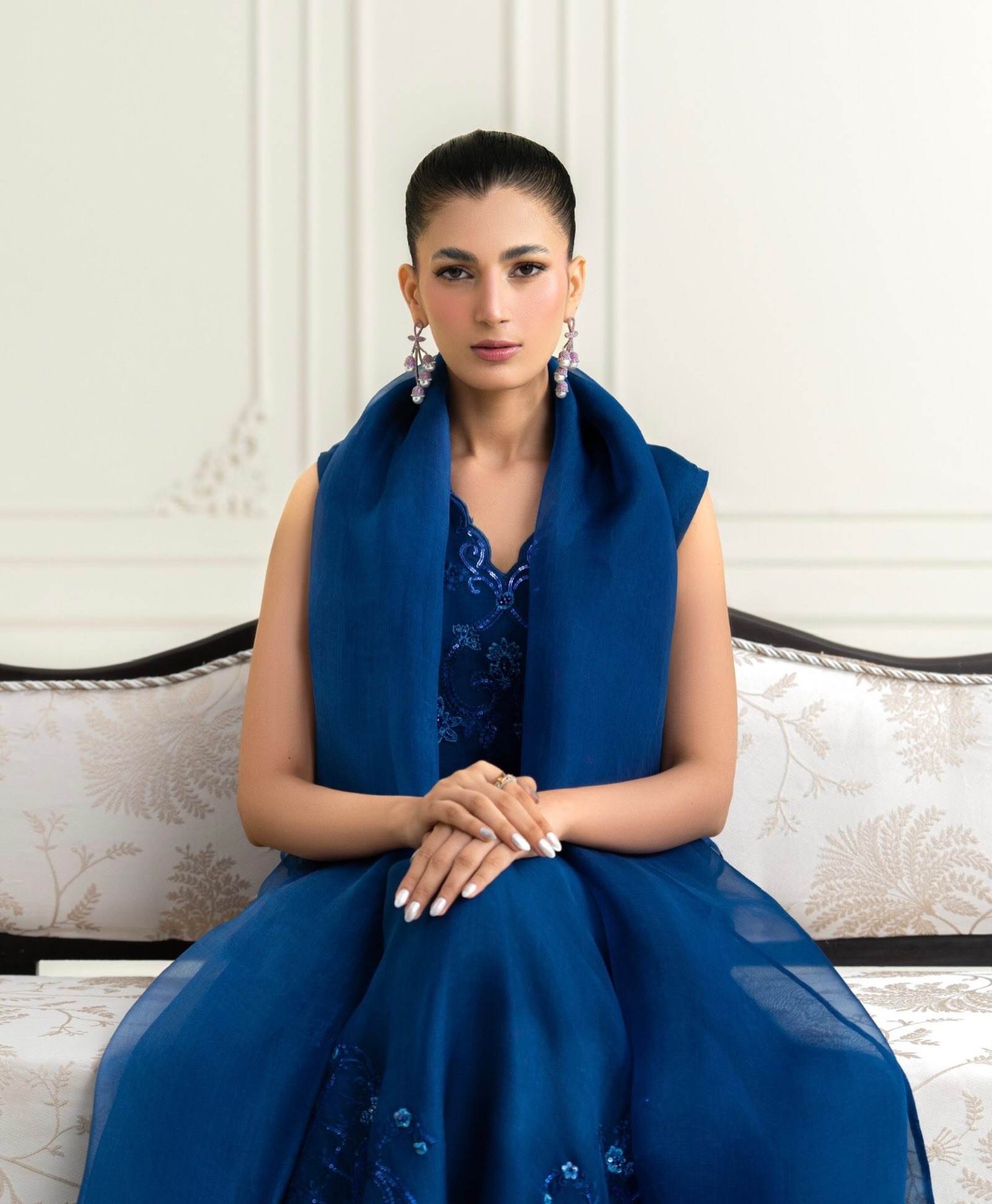 agha noor blue dress agha noor frocks
