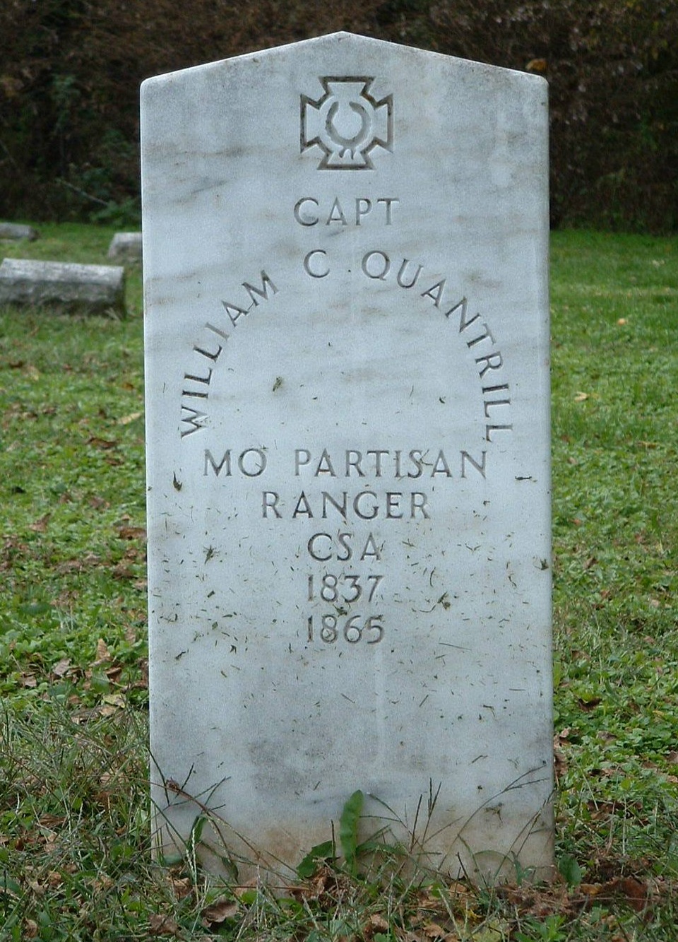 The Second - Quantrill's headstone in Higginsville, Mo. | Facebook