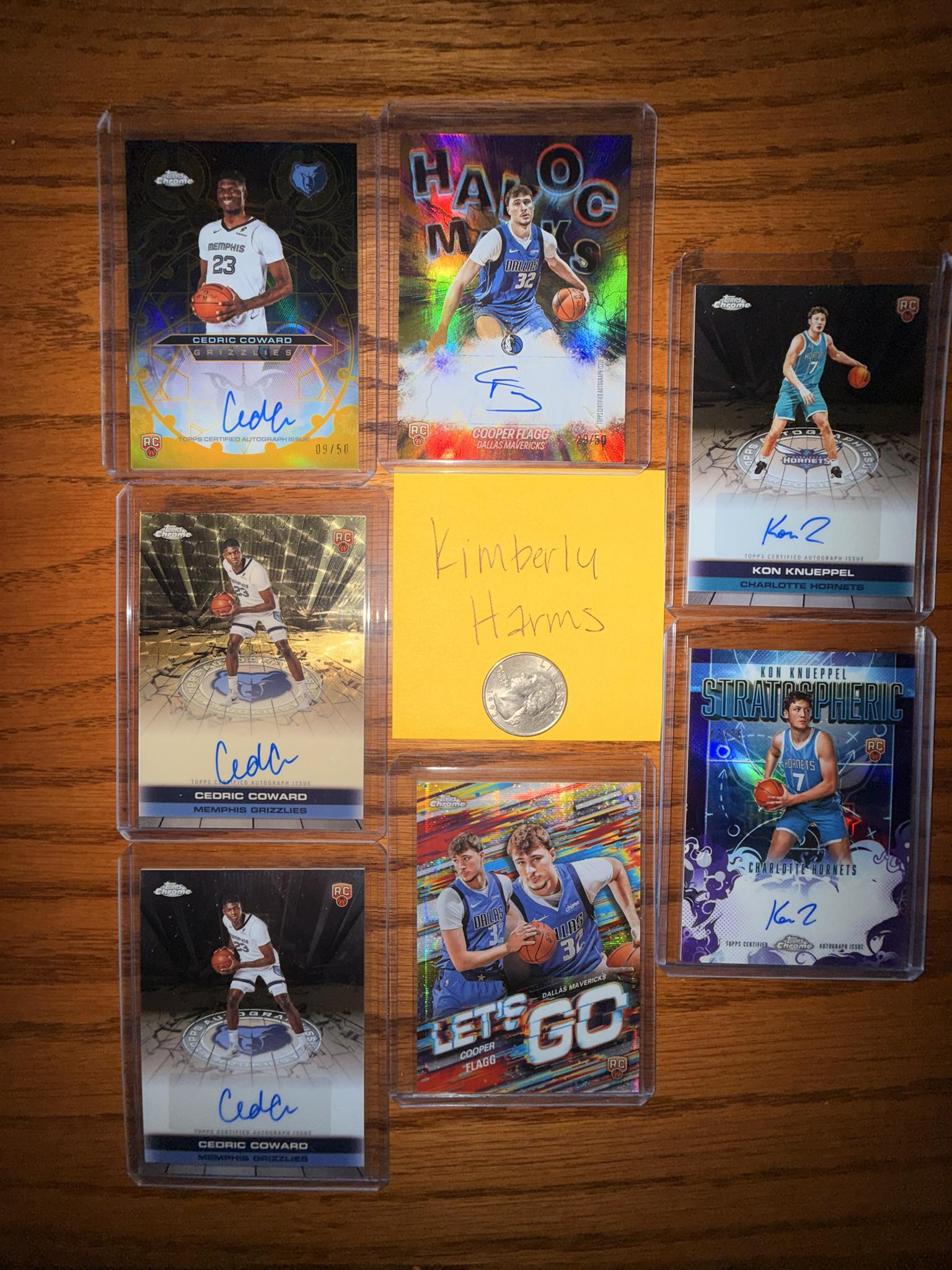 Pulled 1/1 Cedric Coward autograph card