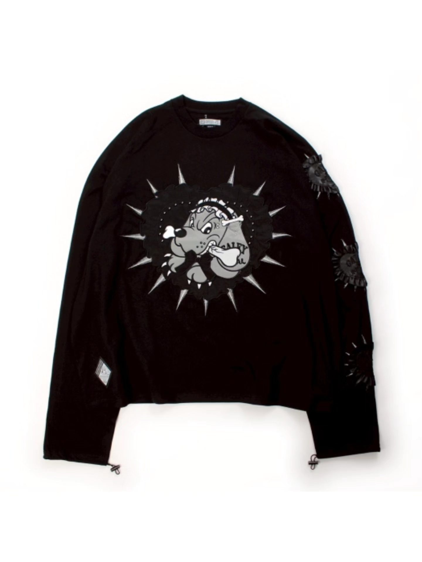 IMVAL×GALFY / Doll Dog 大萌袖 L/S TEE［BLK］ IMV056-BLK ￥14,300
