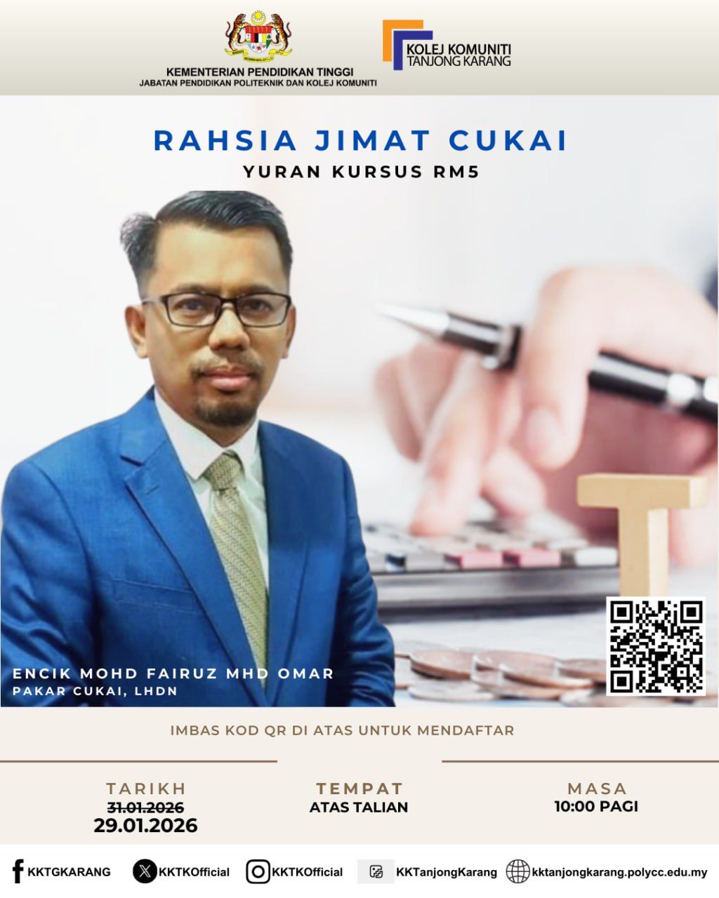 Kolej - 📢 KURSUS RAHSIA JIMAT CUKAI Objektif utama kursus 